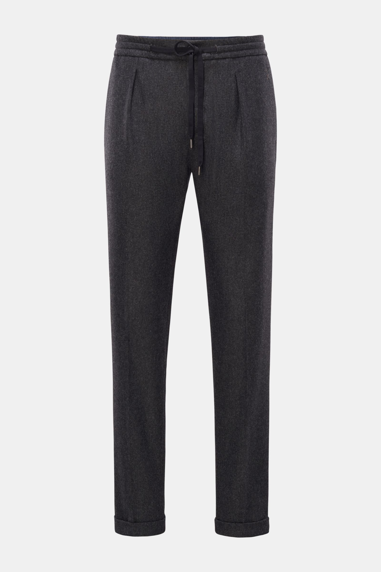Weber+Weber Joggpants 'Felted Wool' anthrazit