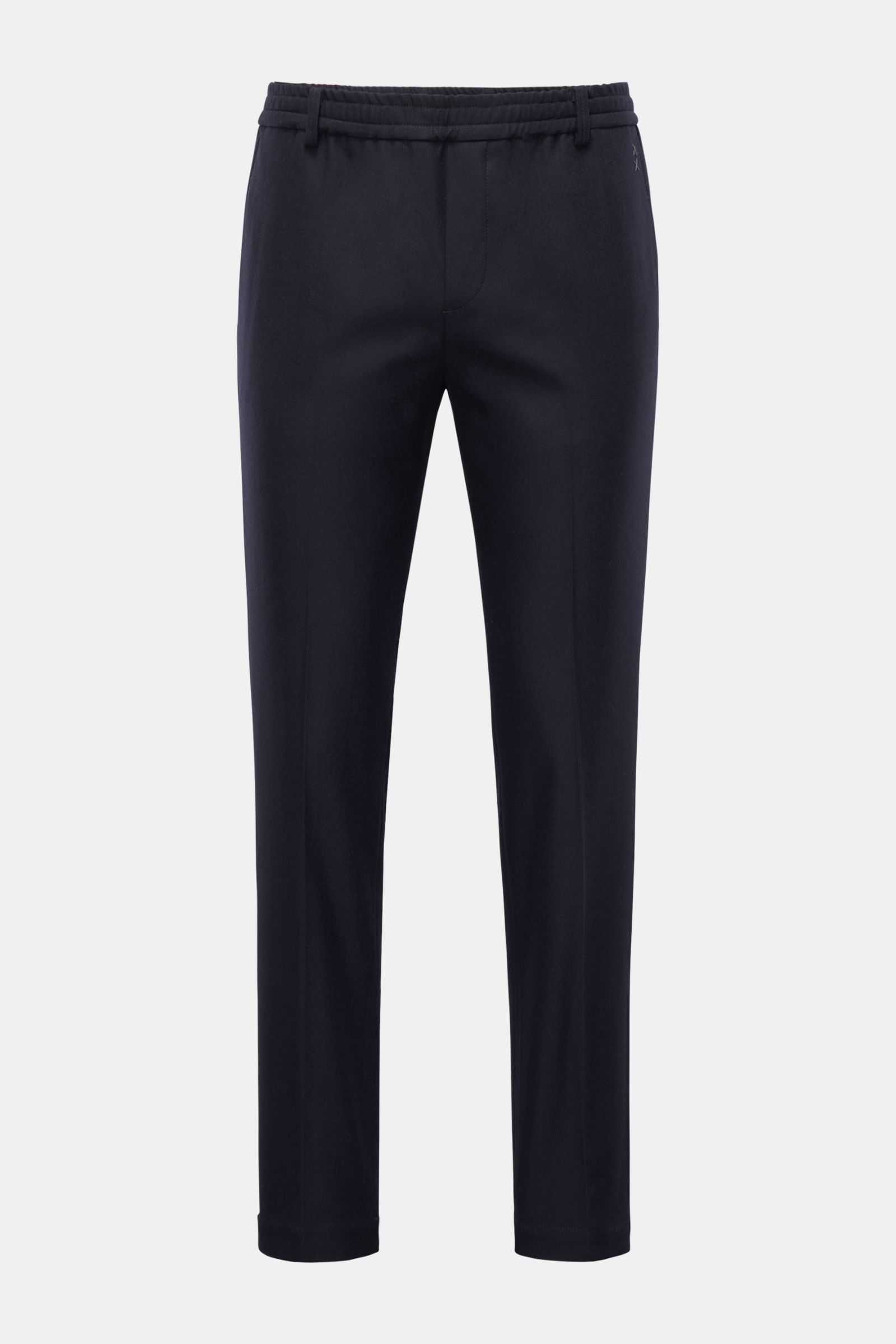 Weber+Weber Joggpants 'Felted Wool' navy