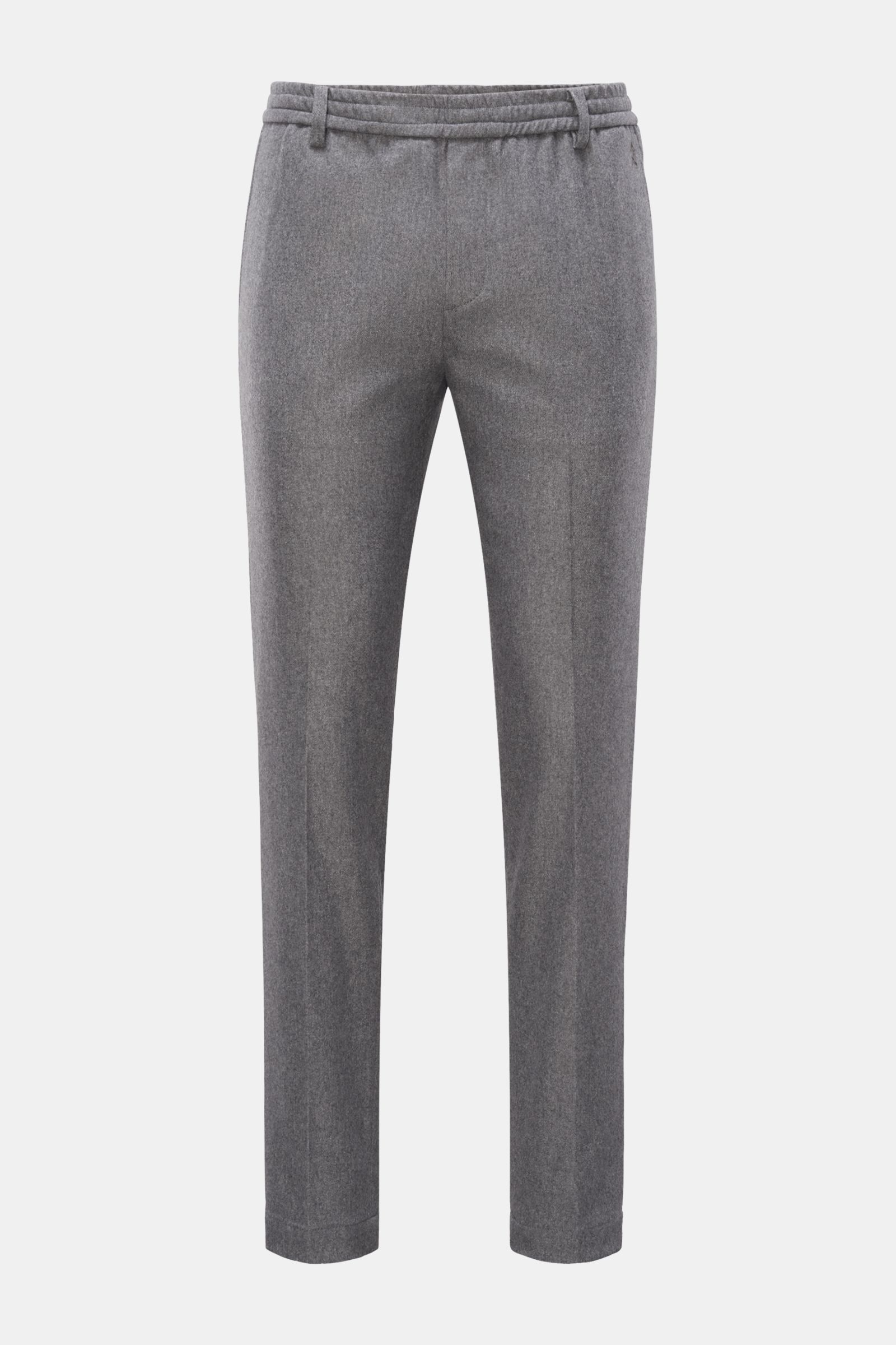 Weber+Weber Joggpants 'Felted Wool' grau
