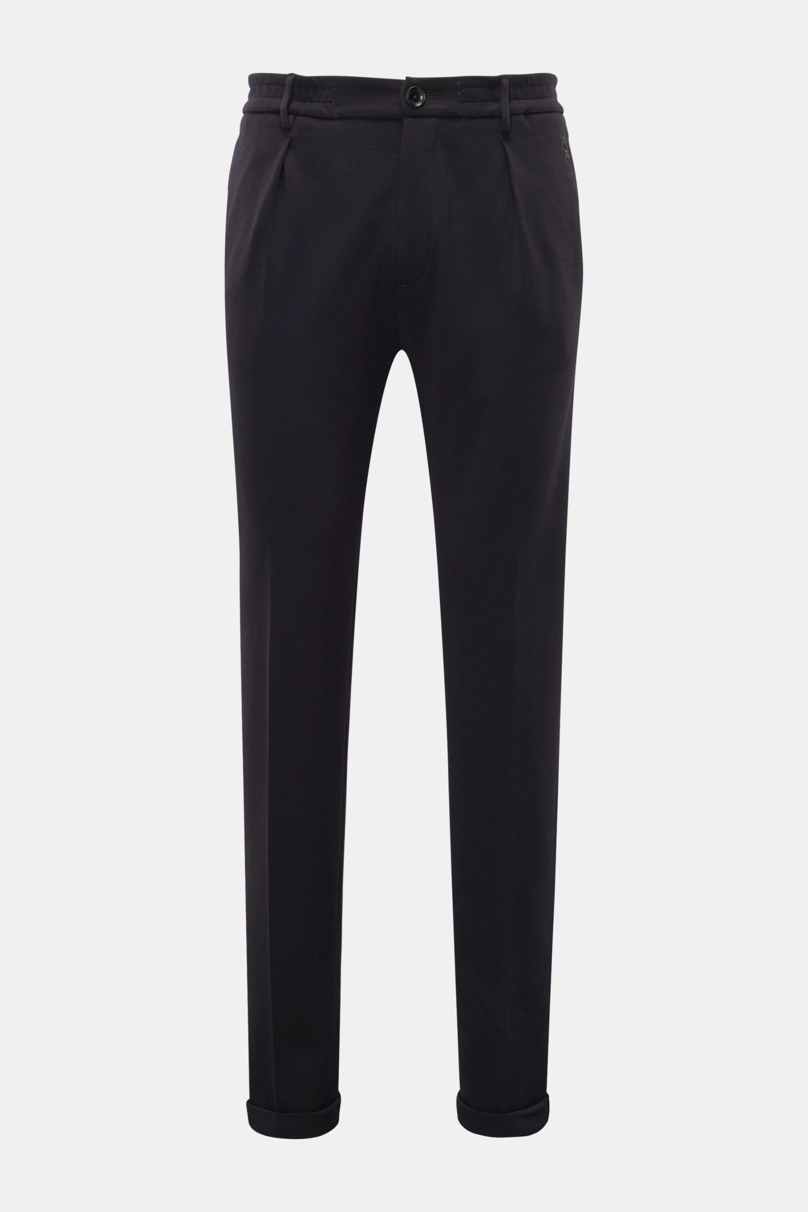 Weber+Weber Wool trousers 'Travel Luxe' dark navy