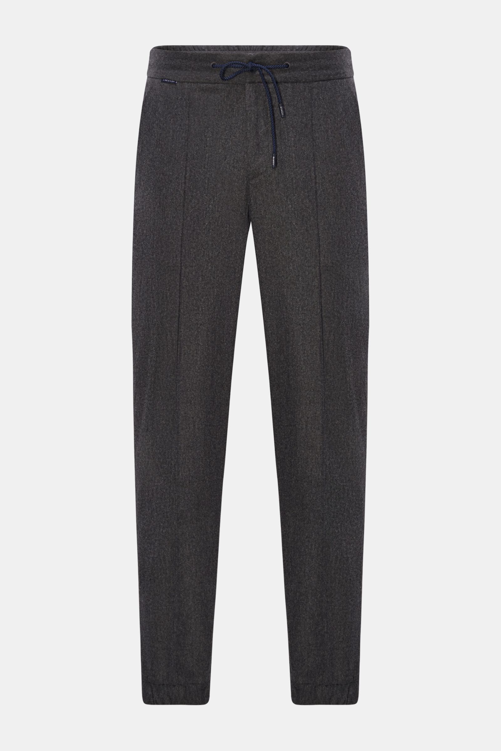 04651/ A trip in a bag Jogpants 'Flannell Jogg' dunkelgrau meliert