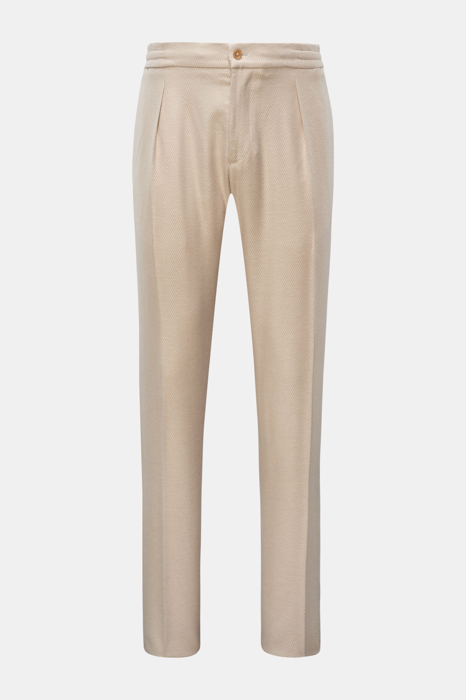 Marco Pescarolo Jogger pants 'Chiaia' beige patterned