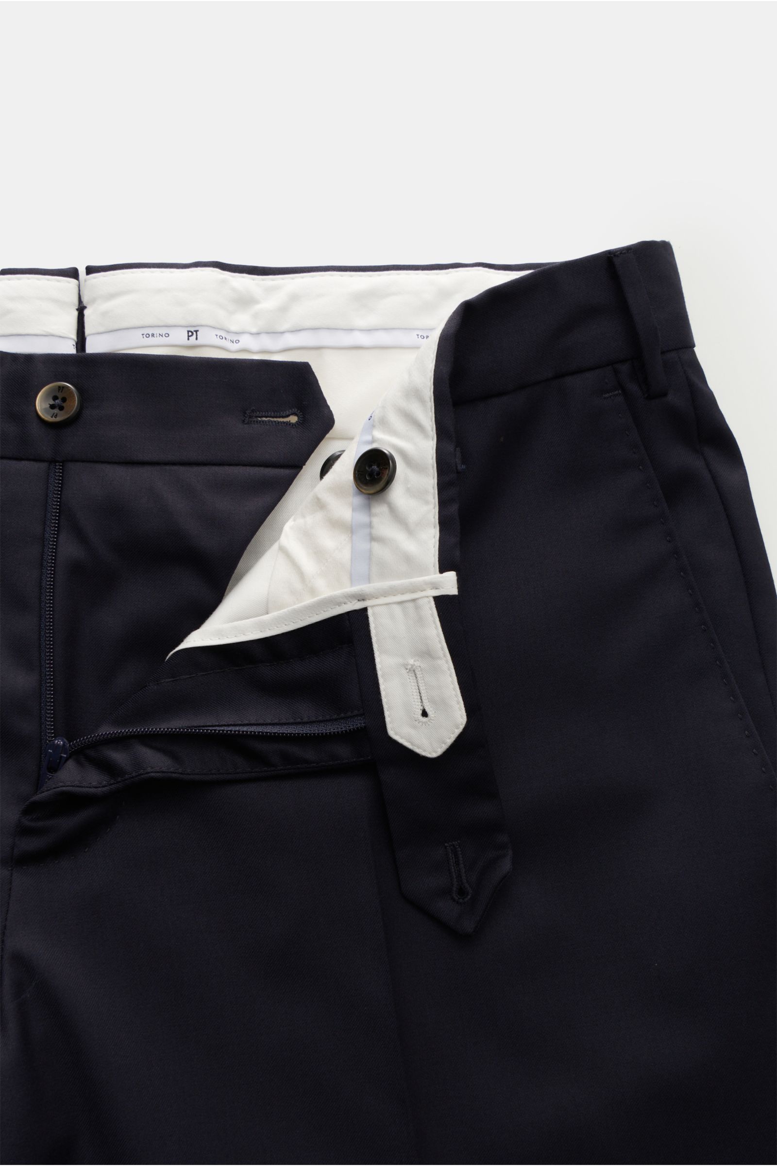 PT Torino Wollhose 'Slim Fit' navy