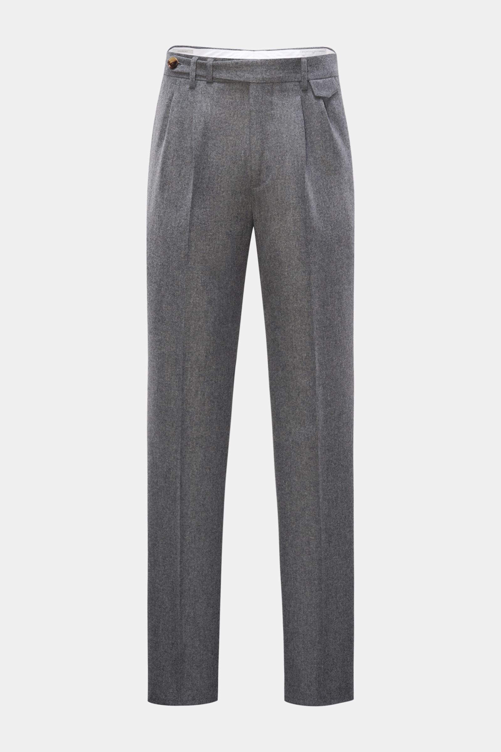Brunello Cucinelli Wool trousers 'Leisure Fit' dark grey