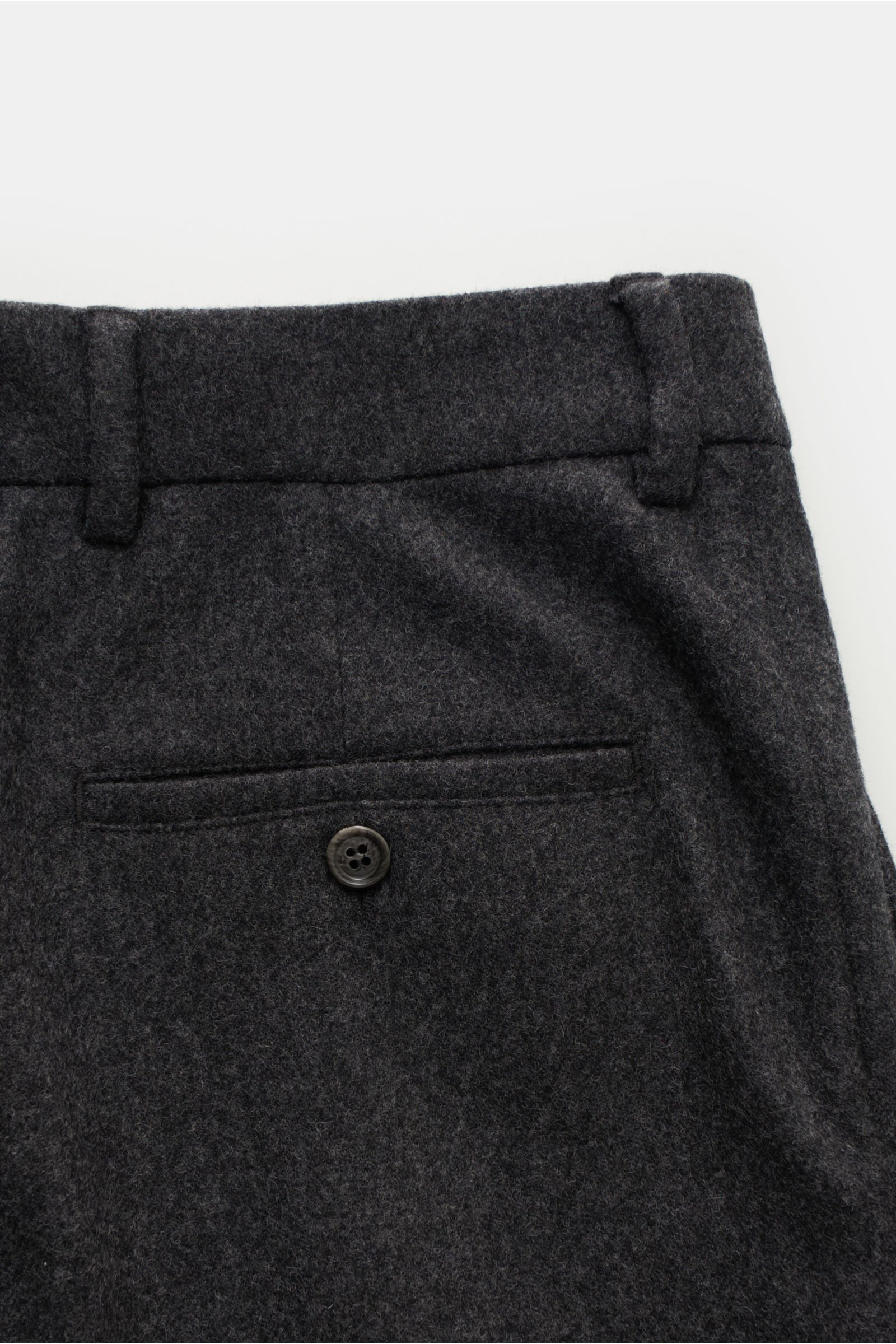 Ami Paris Wool trousers 'Carrot Fit' dark grey mottled