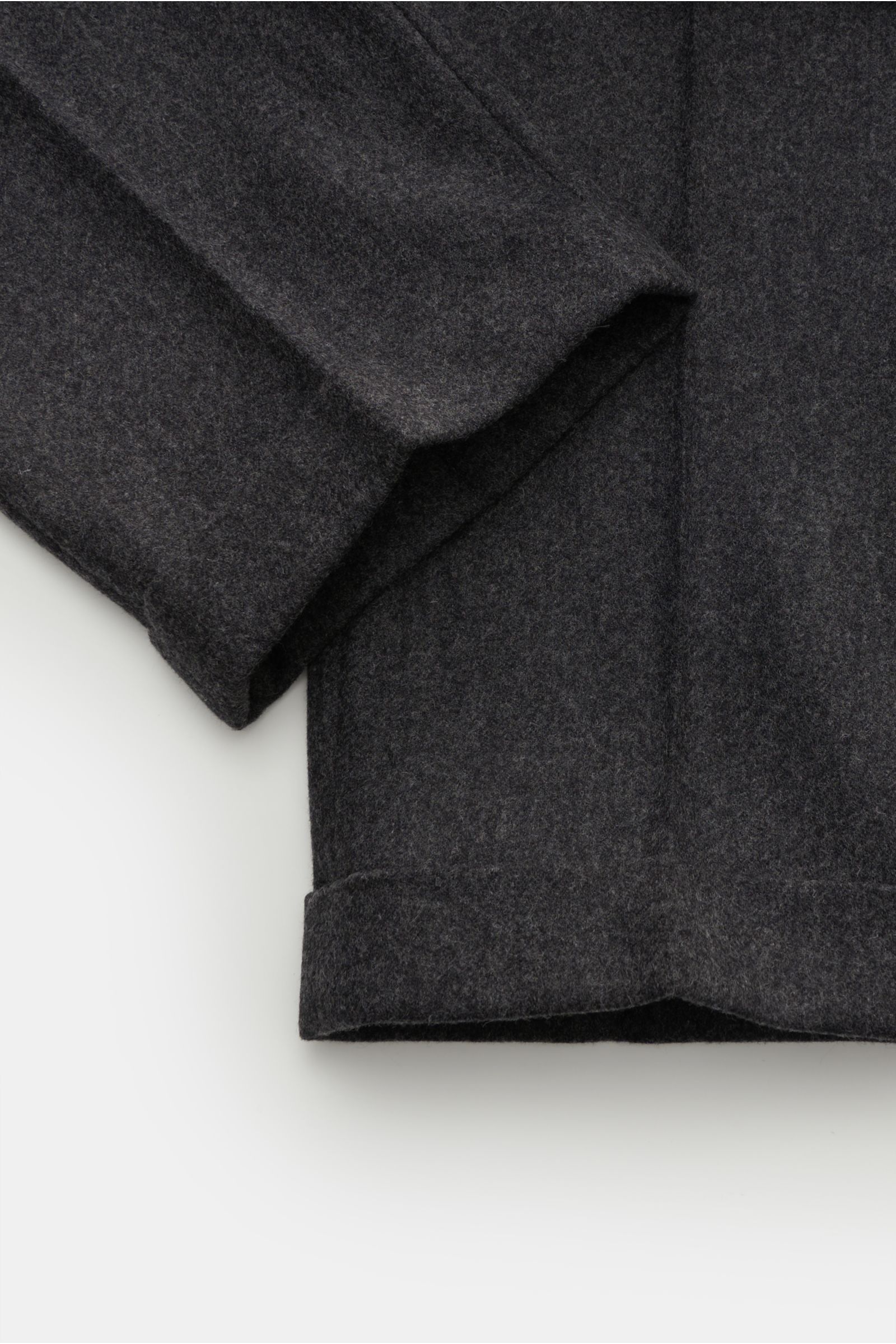 Ami Paris Wool trousers 'Carrot Fit' dark grey mottled