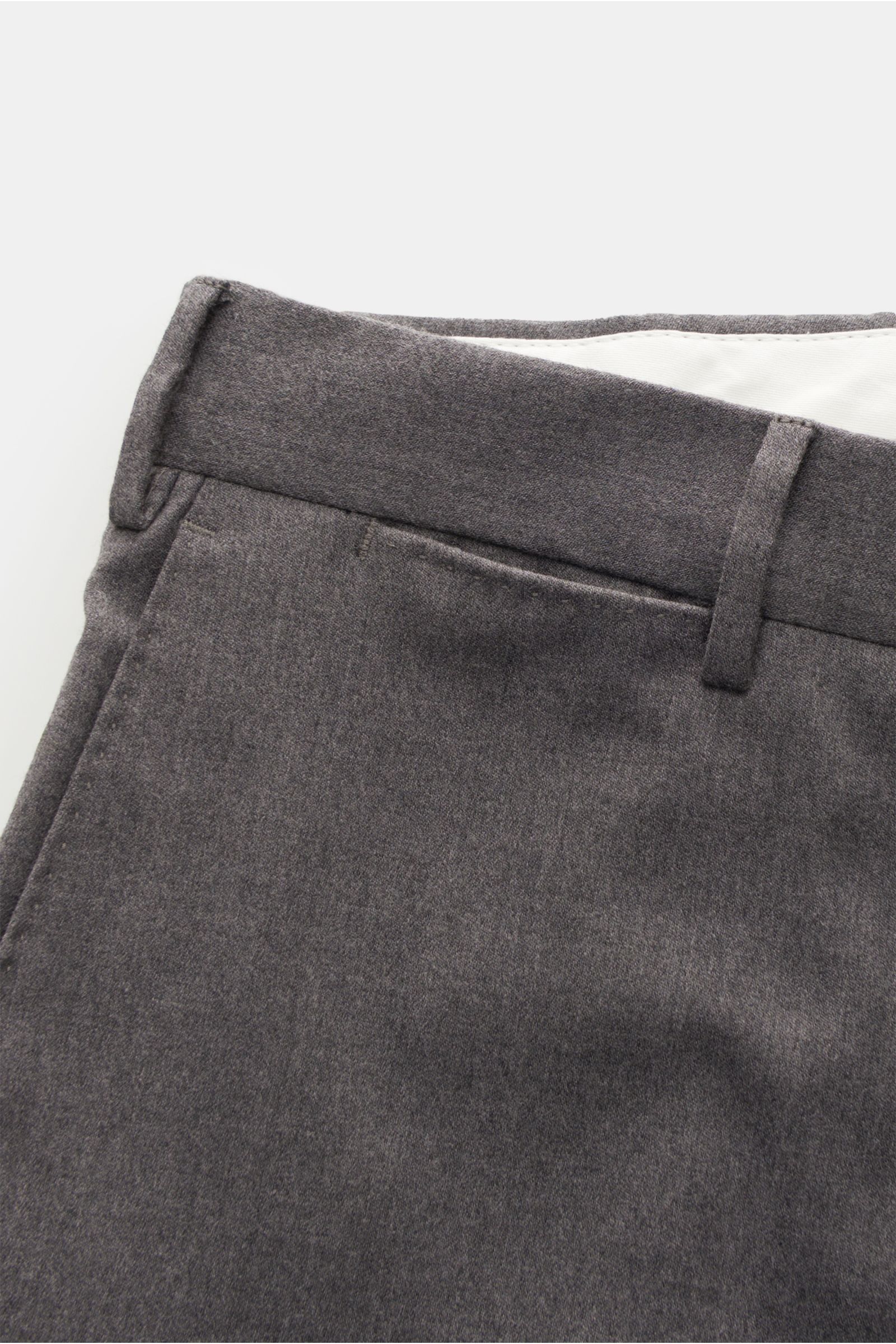 PT Torino Wollhose 'Slim Fit' dunkelgrau meliert