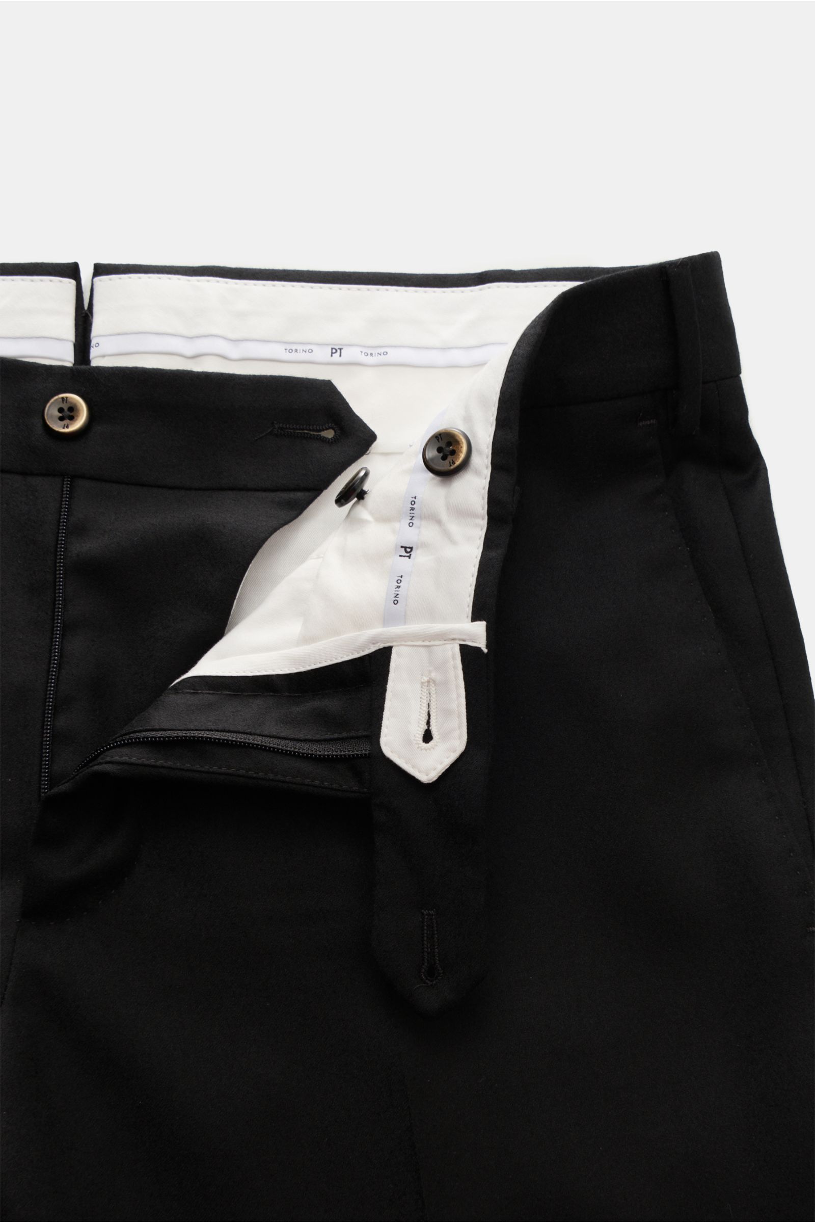 PT Torino Wollhose 'Slim Fit' schwarz