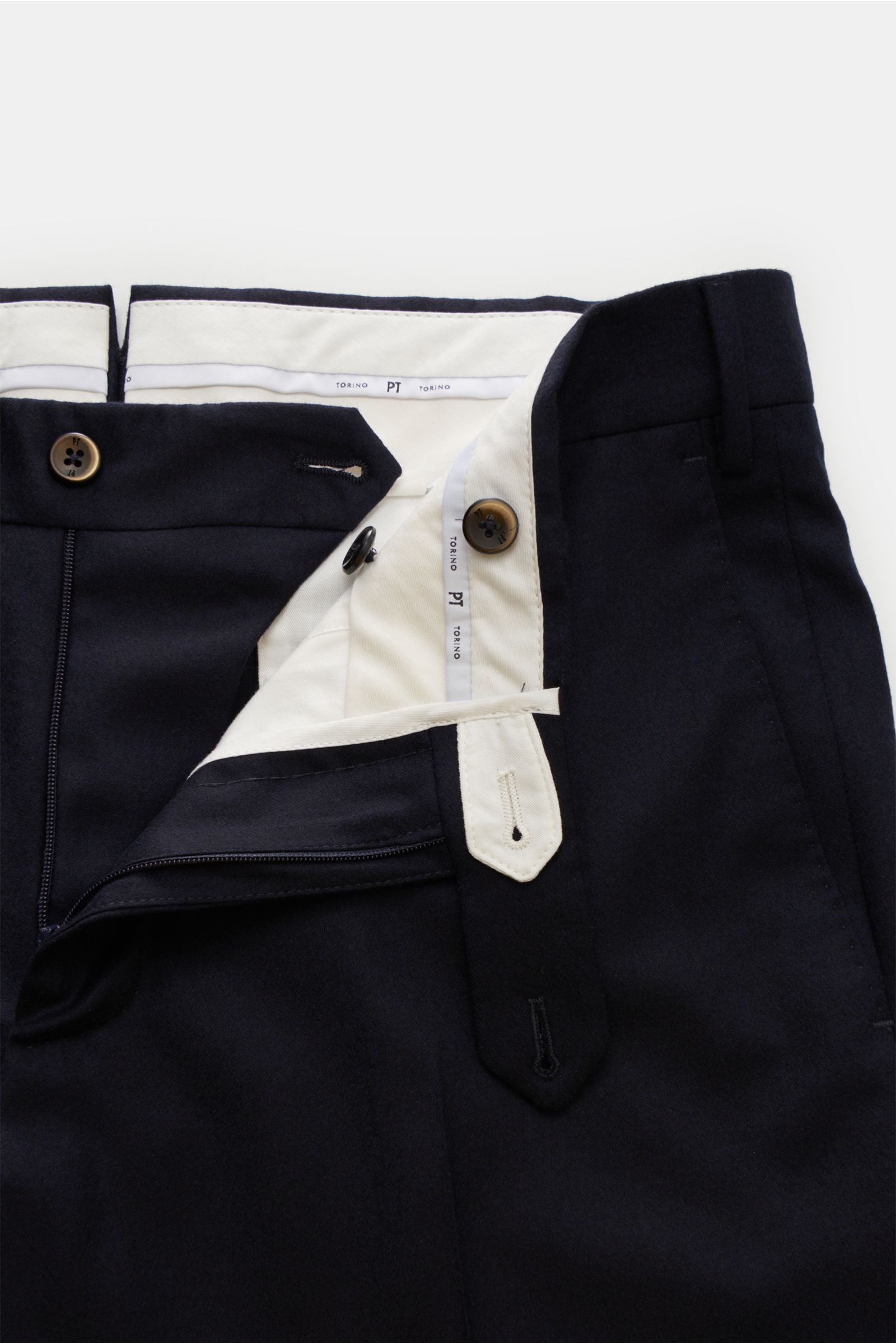 PT Torino Wool trousers 'Slim Fit' navy
