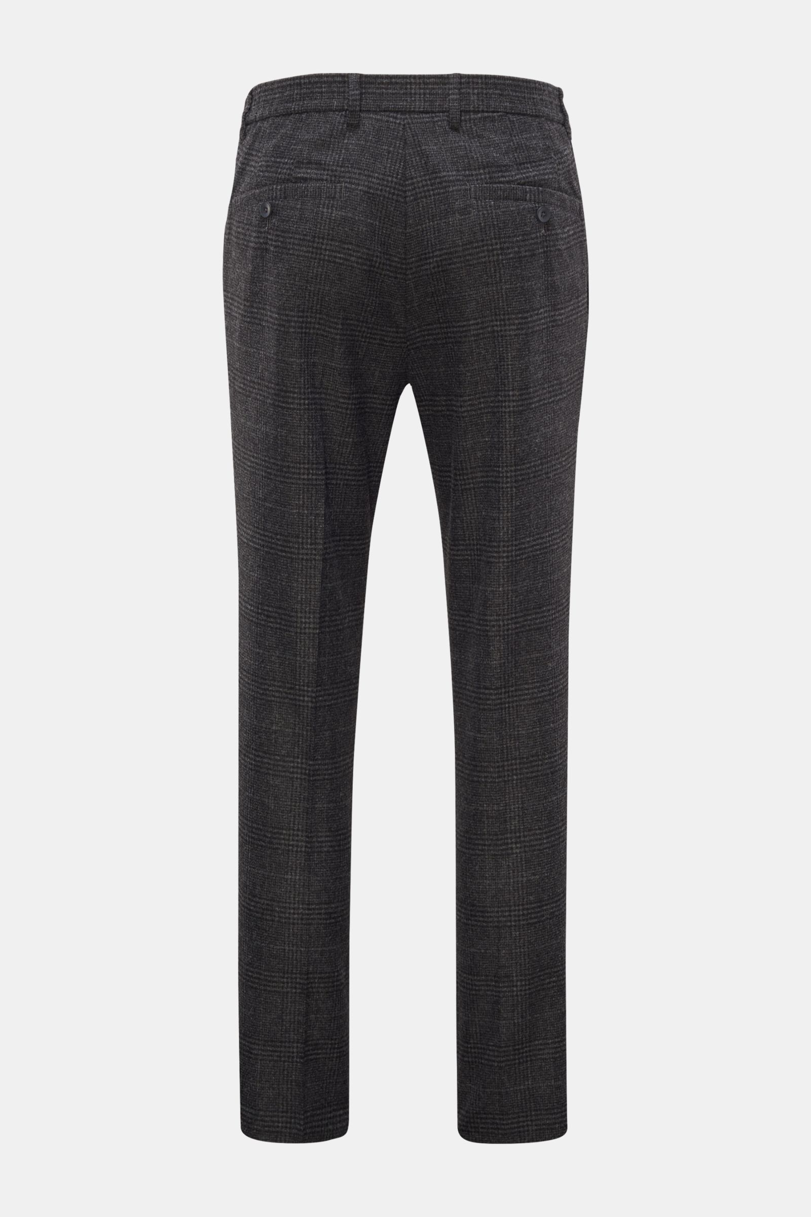 GTA Jogger pants 'Davide' dark grey checked