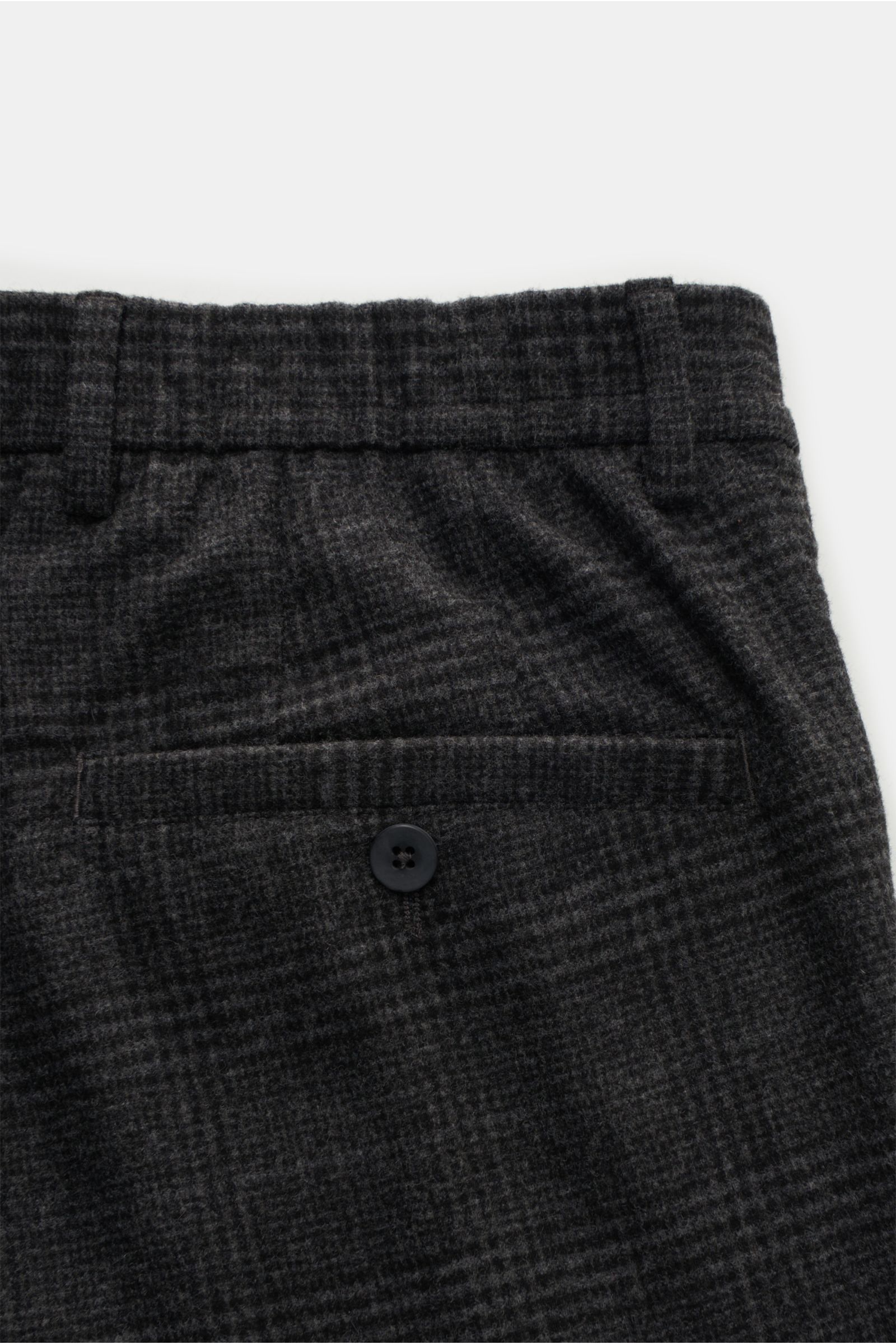 GTA Jogger pants 'Davide' dark grey checked