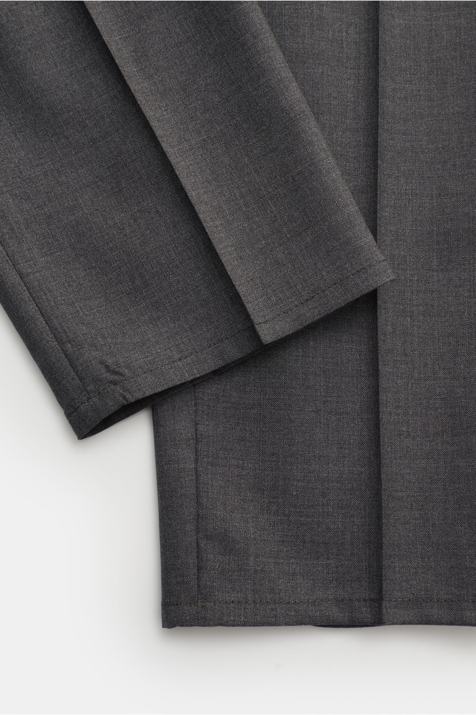 Brunello Cucinelli Wool trousers 'Leisure Fit' dark grey melange