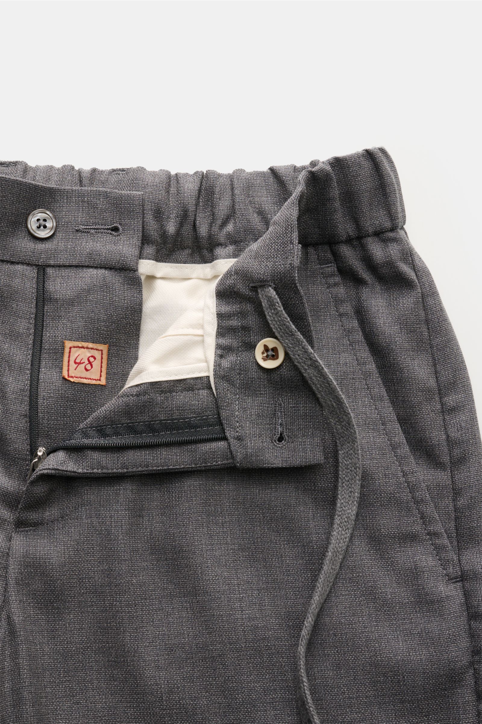 Marco Pescarolo Woll-Jogpants 'Manu' grau meliert