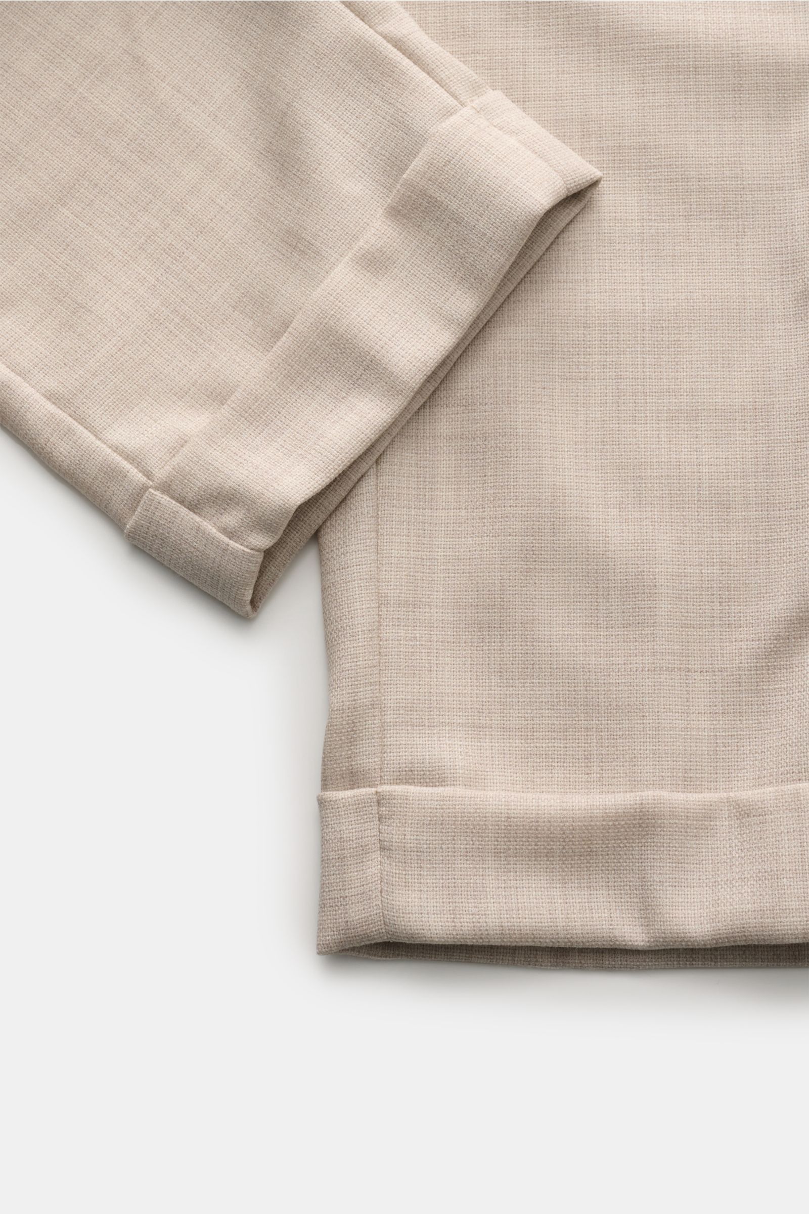 Marco Pescarolo Woll-Jogpants 'Manu' sand meliert