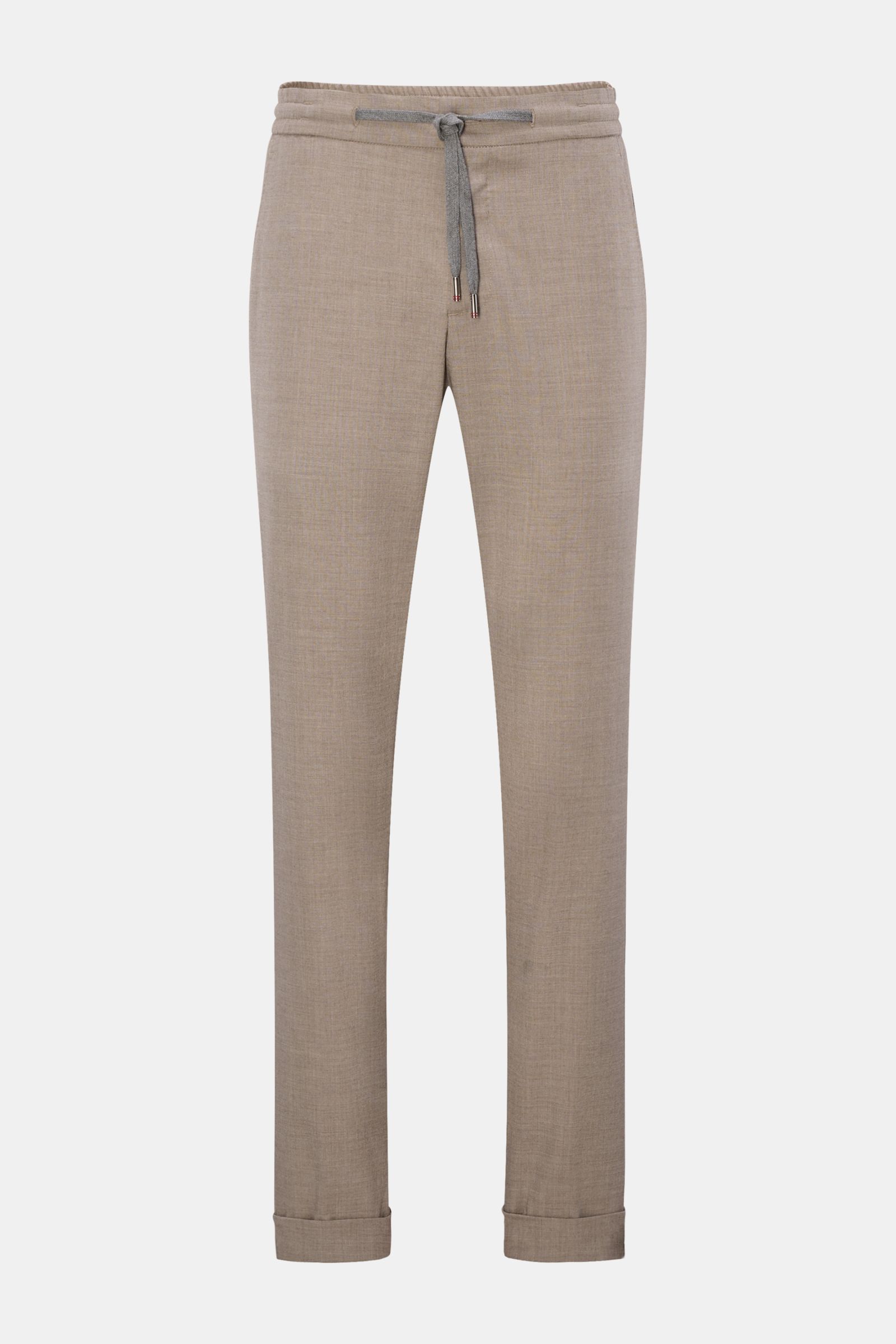 Marco Pescarolo Joggpants 'Caracciolo' taupe meliert