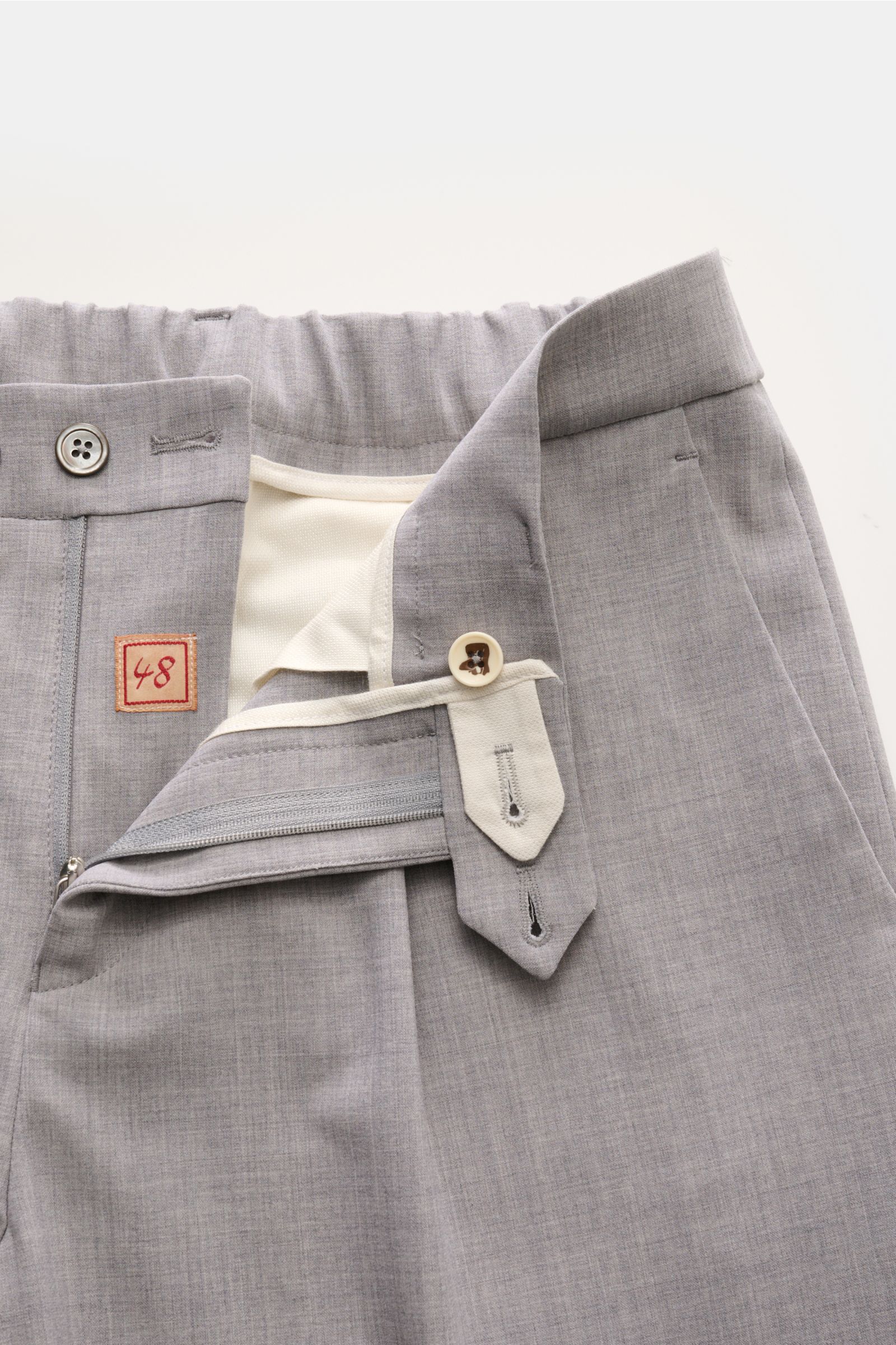 Marco Pescarolo Wollhose 'Far' grau meliert