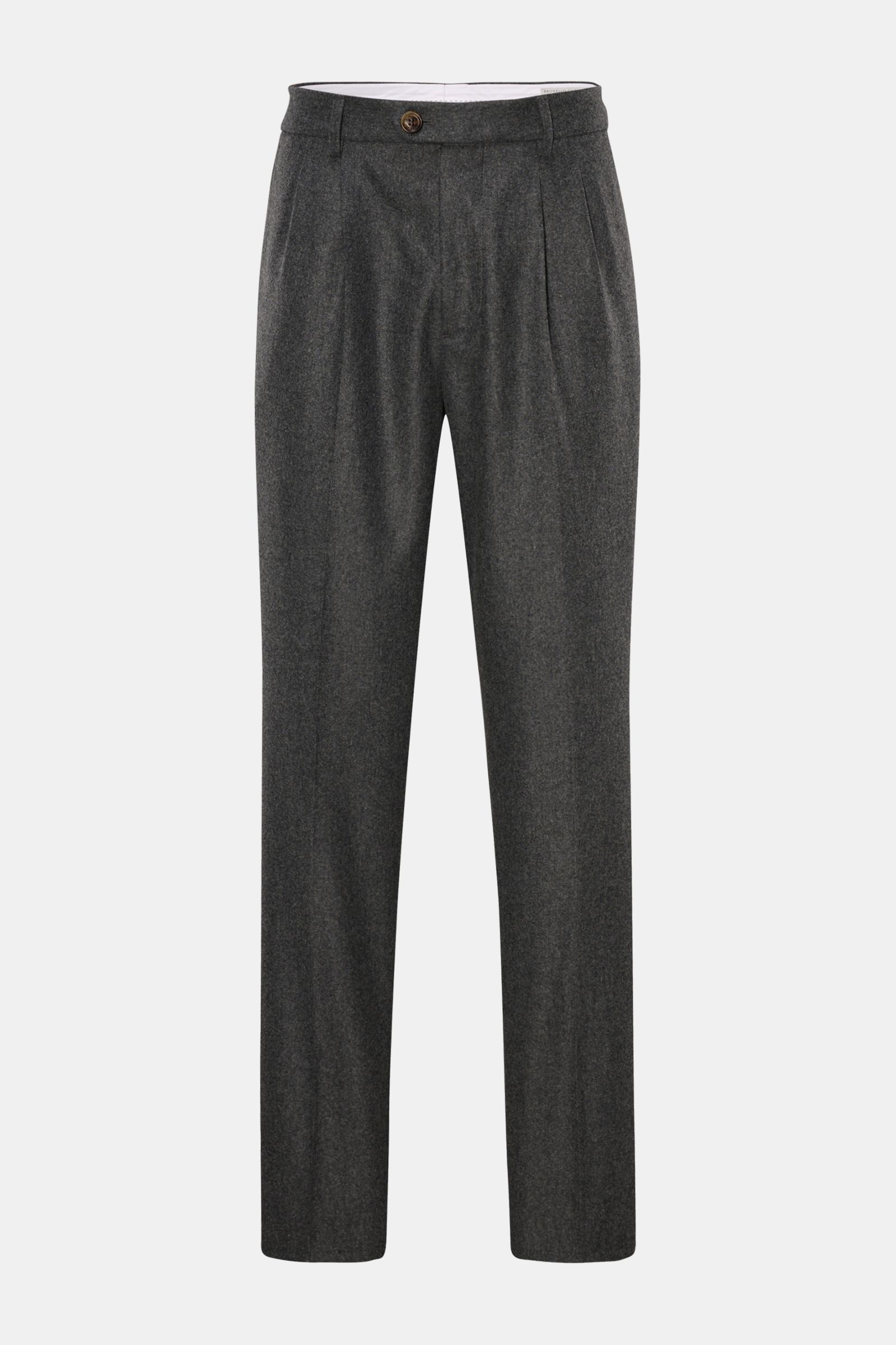 BRUNELLO CUCINELLI wool trousers dark grey | BRAUN Hamburg
