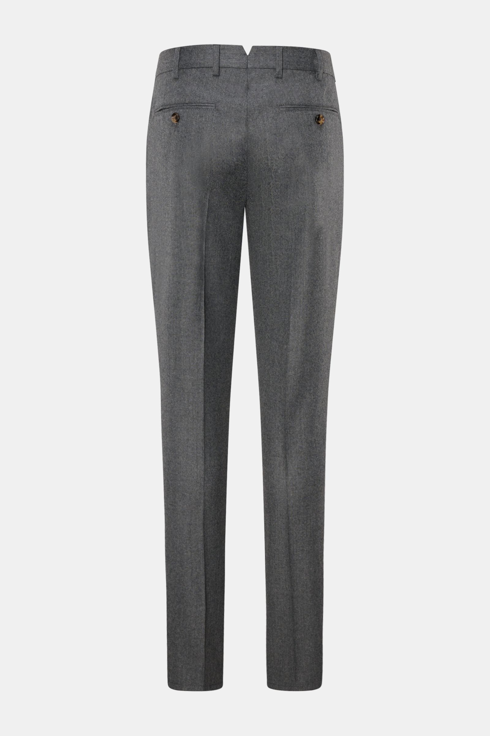 BRUNELLO CUCINELLI wool trousers 'Italian Fit' grey mottled
