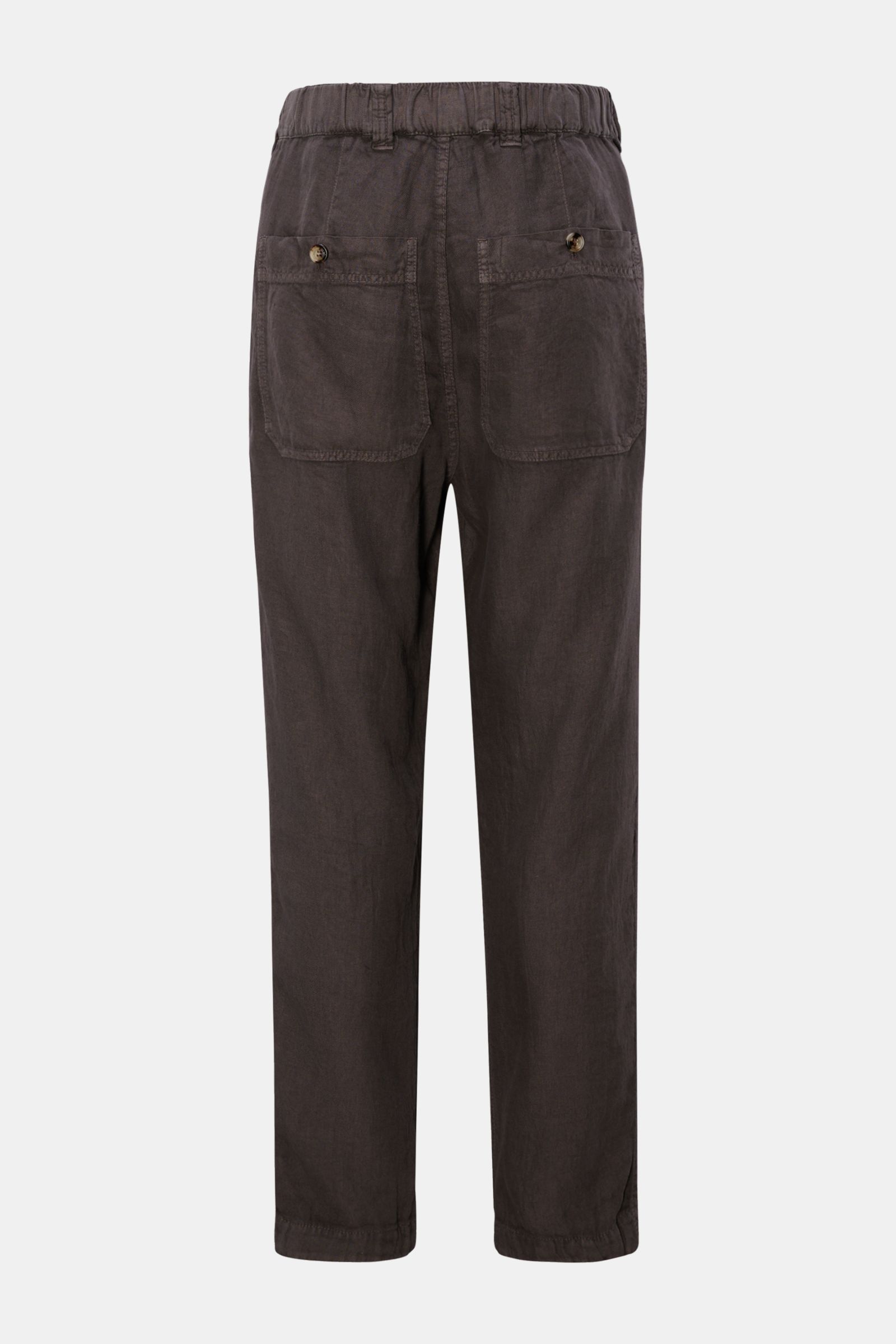 Brunello Cucinelli Leinen-Joggpants graubraun