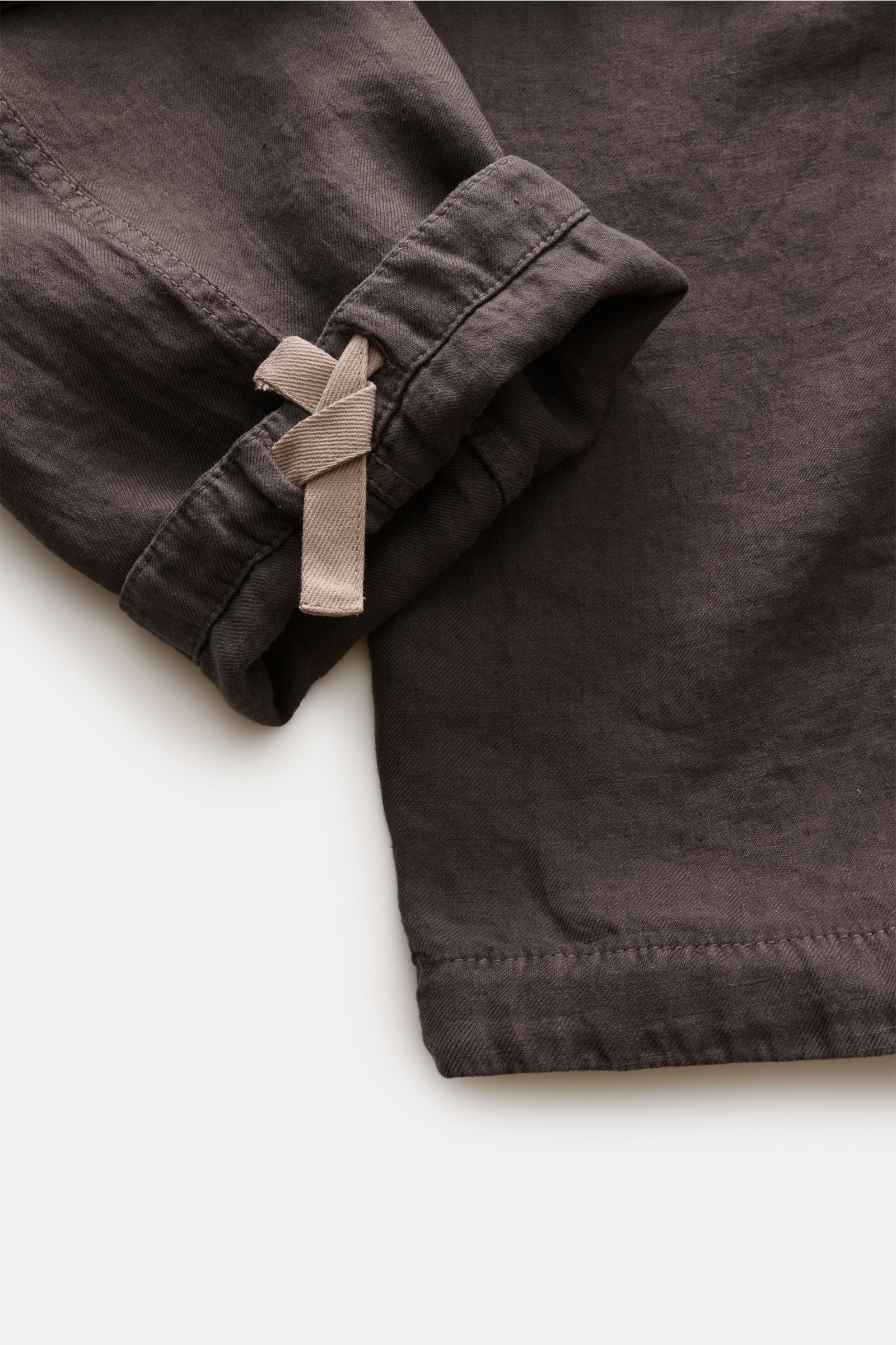 Brunello Cucinelli Leinen-Joggpants graubraun