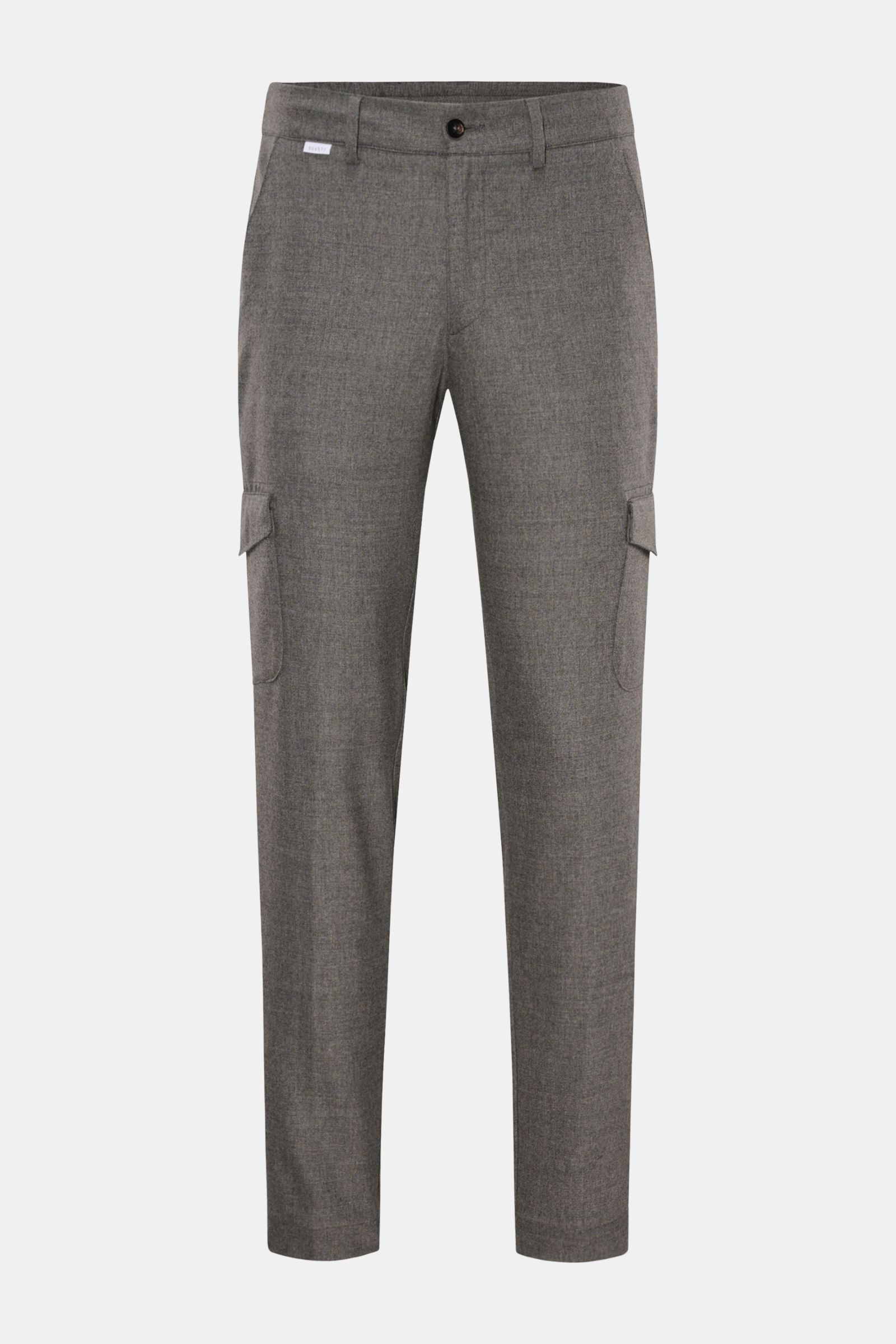 04651/ A trip in a bag Woll-Cargohose 'Flannel Cargo' grau meliert