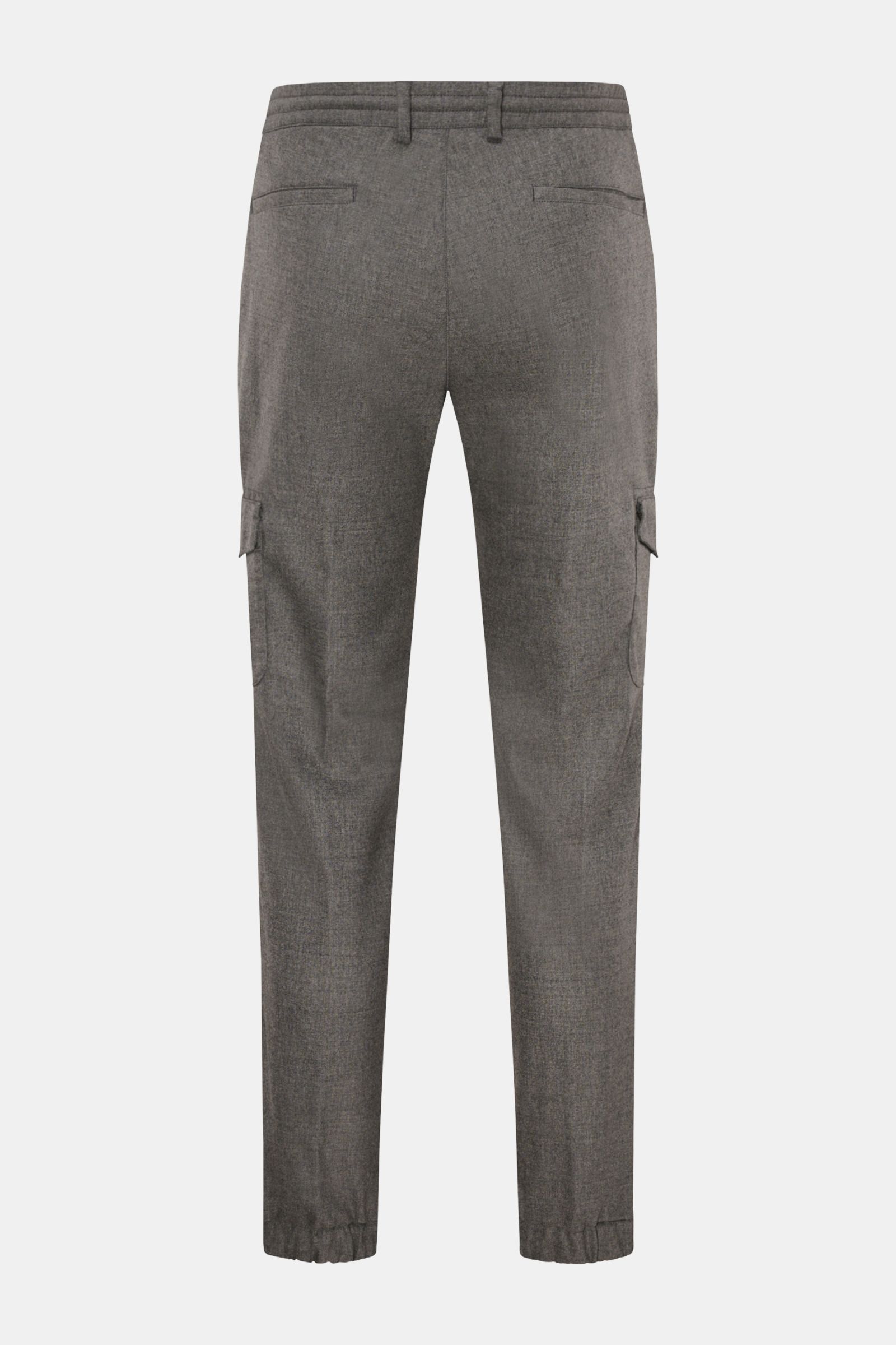 04651/ A trip in a bag Woll-Cargohose 'Flannel Cargo' grau meliert