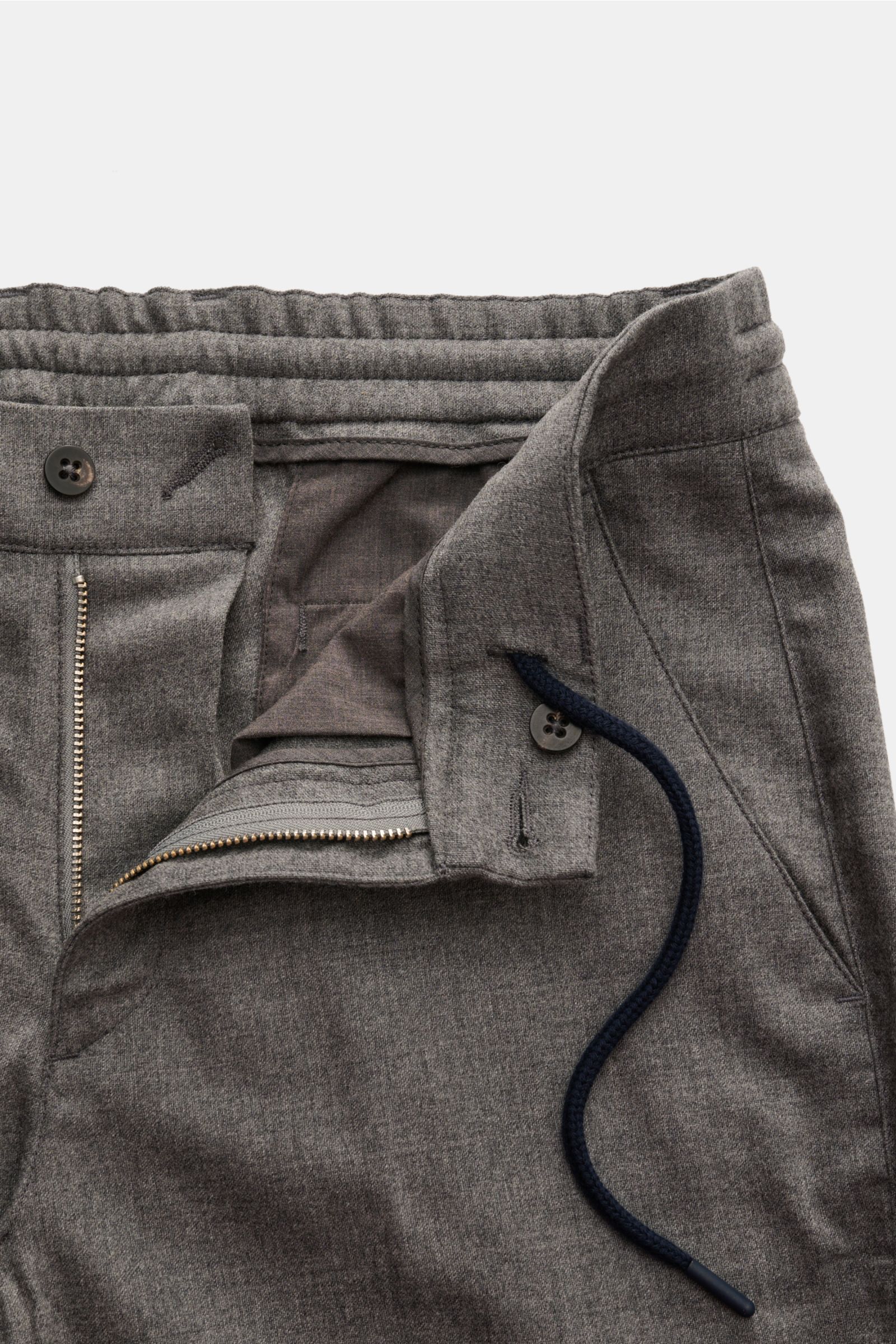 04651/ A trip in a bag Woll-Cargohose 'Flannel Cargo' grau meliert