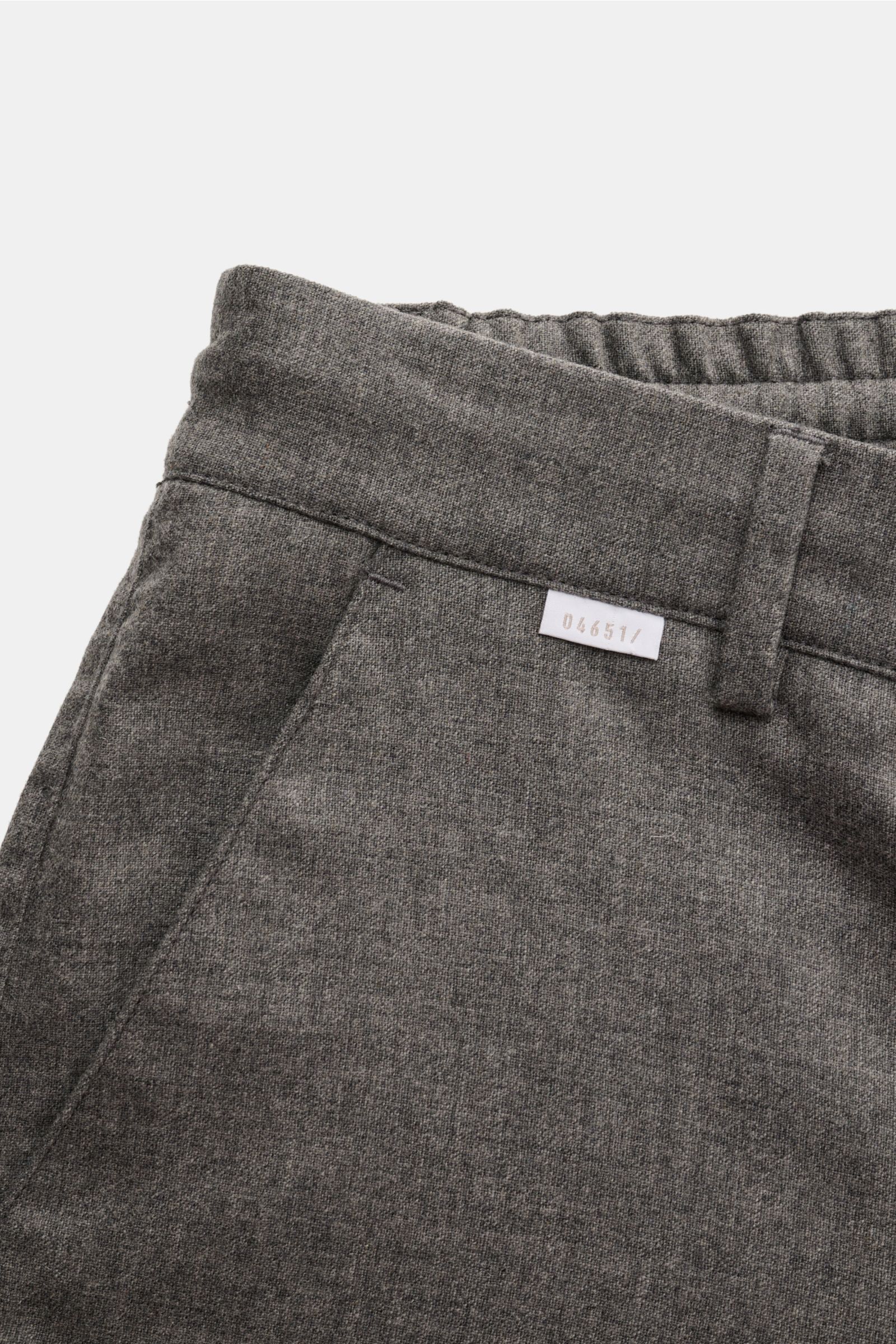 04651/ A trip in a bag Woll-Cargohose 'Flannel Cargo' grau meliert