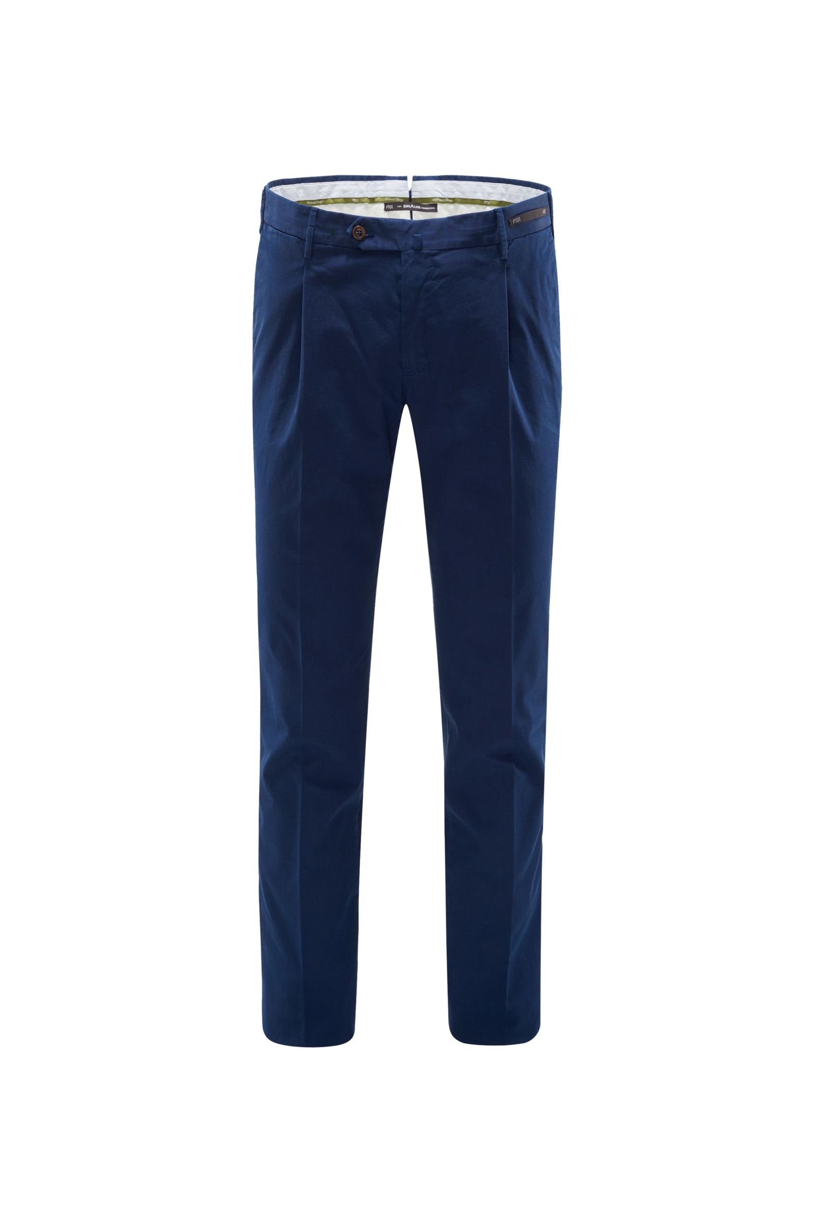 Cotton trousers 'Colonial Party Bombay Hills Super Slim Fit' navy