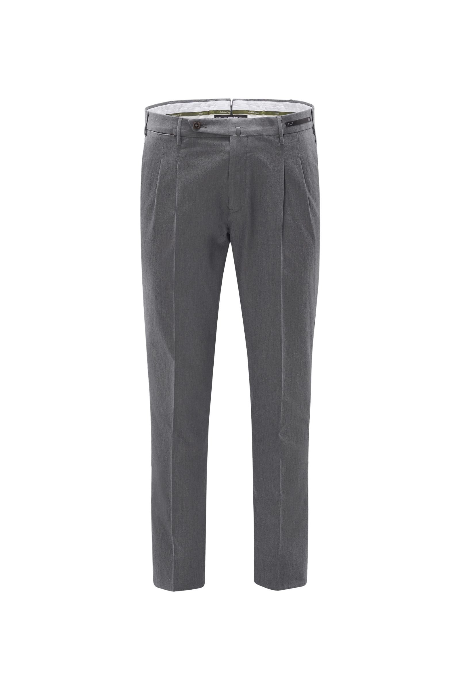 Chambray trousers 'Colonial Party Bombay Hills Preppy Fit' grey