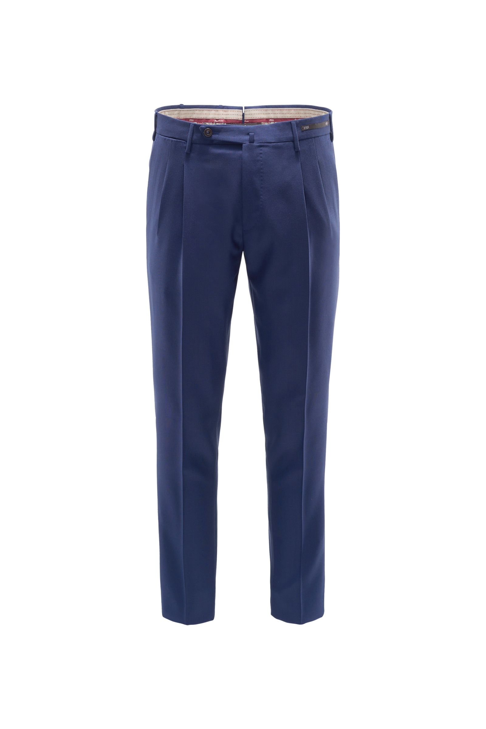 Wool trousers 'Spice Route Preppy Fit' navy