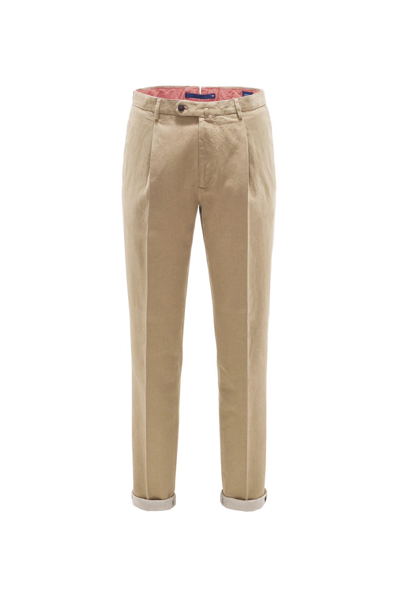 Chinos 'Carrot Fit' light brown