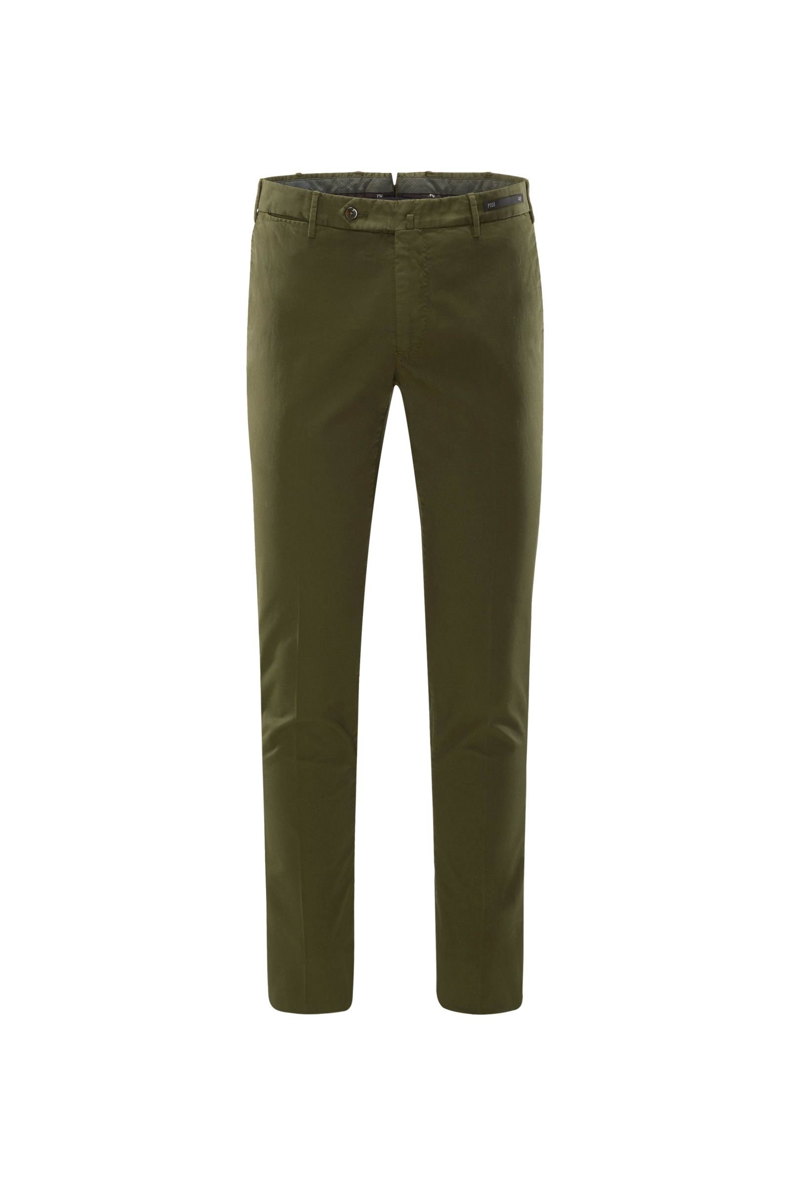 Chinos 'Business Evo Fit' olive patterned