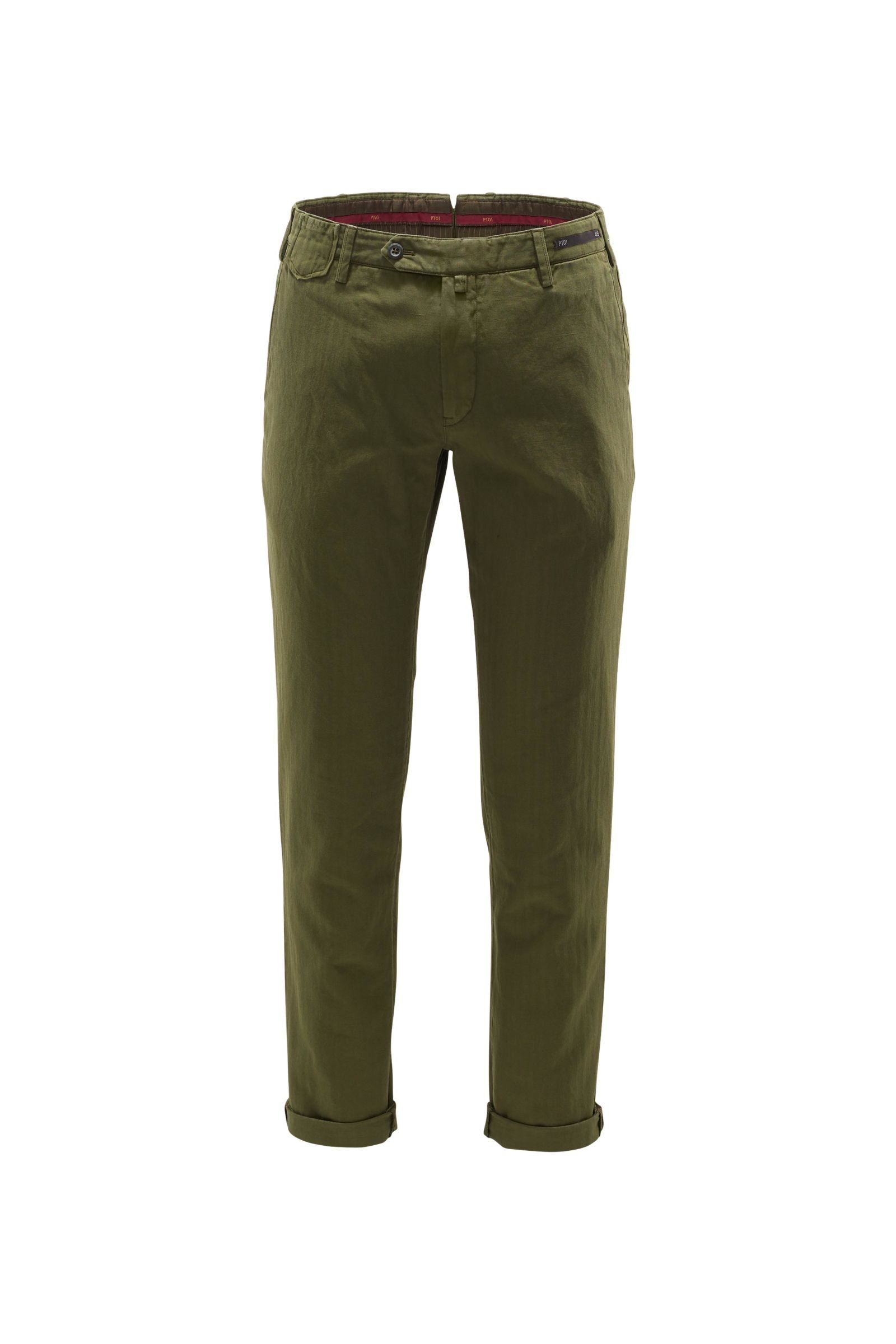 Trousers 'Slim Fit' olive