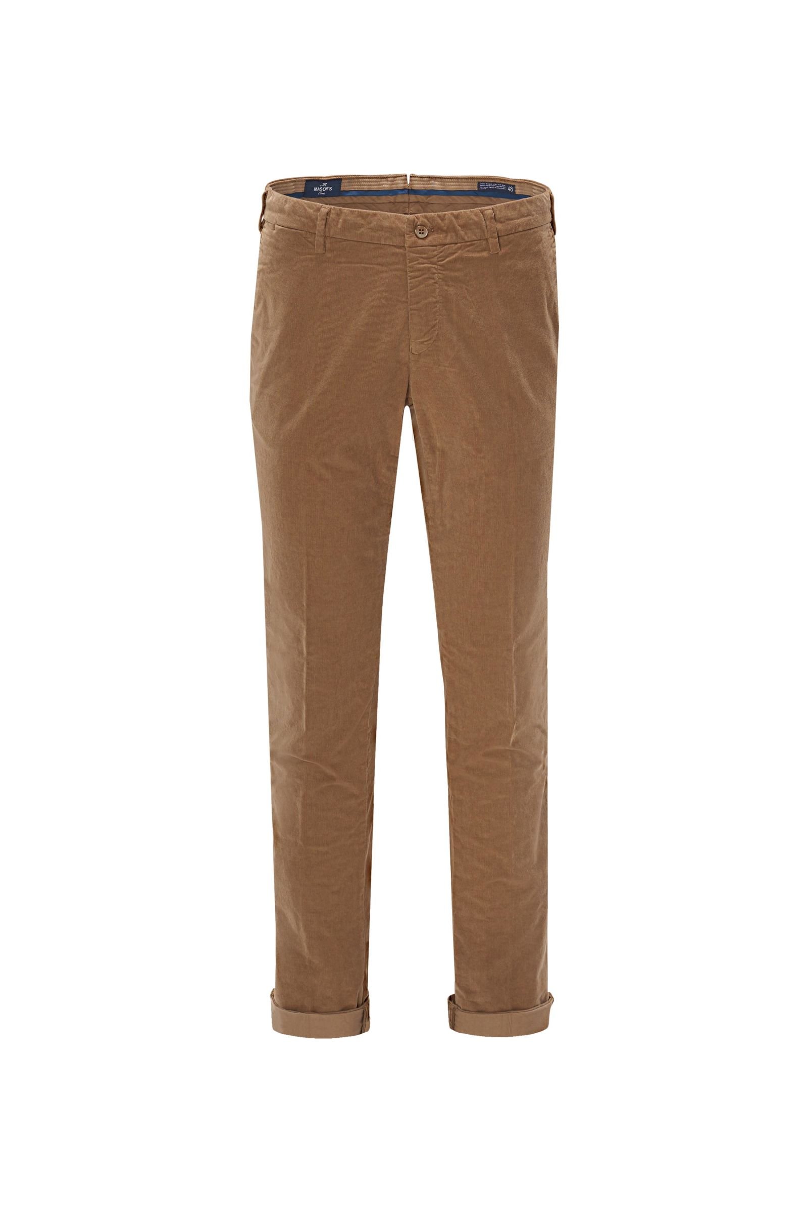 Corduroy trousers 'Forte dei Marmi' light brown