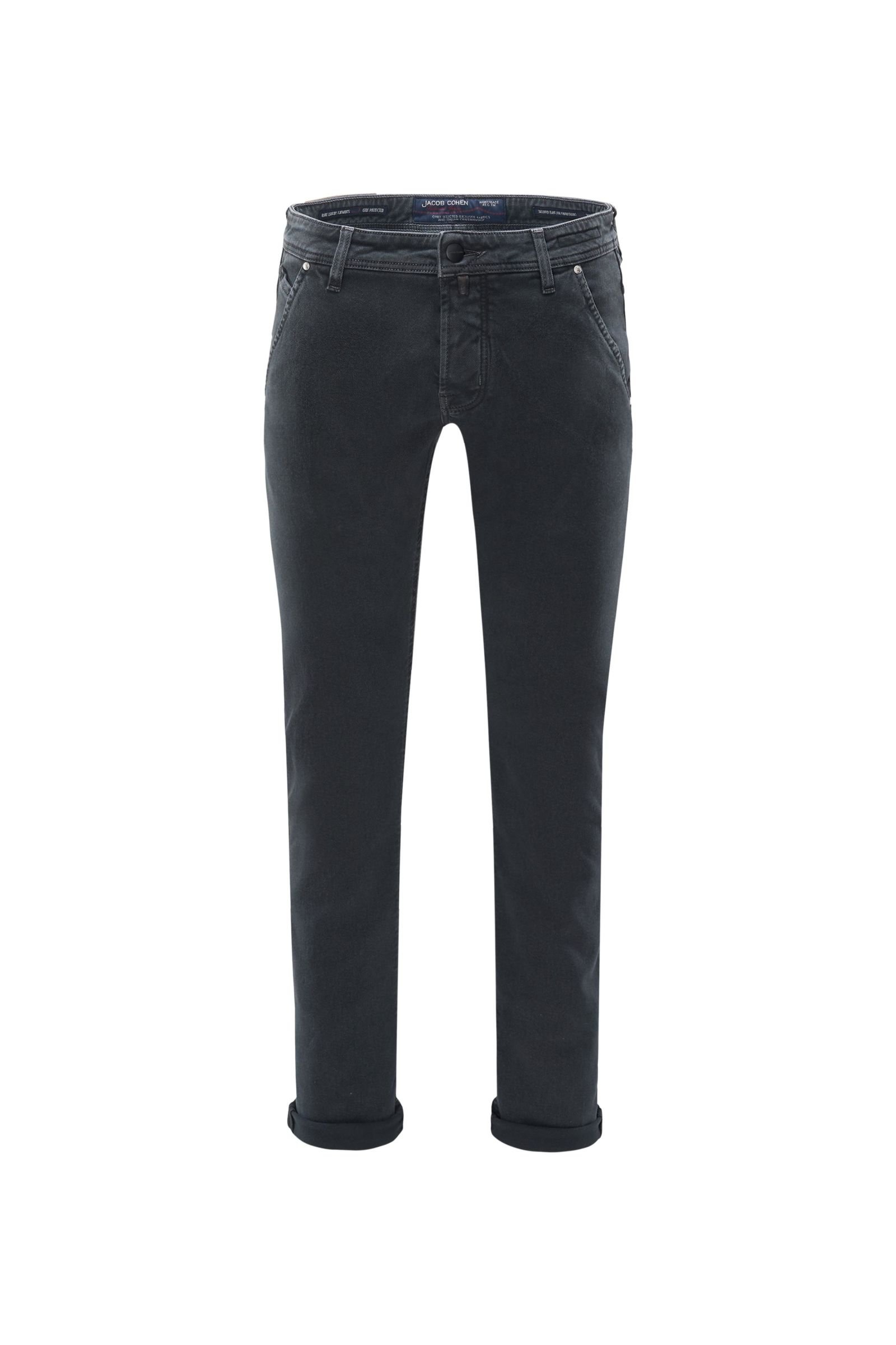 Cotton trousers 'J613 Comfort Vintage Slim Fit' dark grey