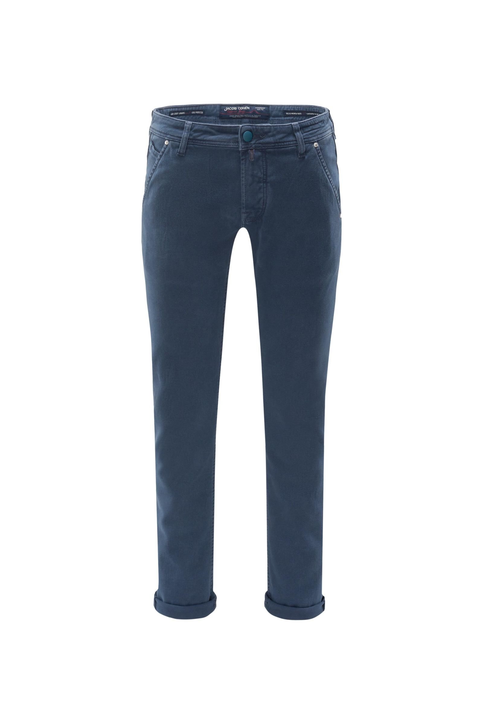Cotton trousers 'J613 Comfort Vintage Slim Fit' navy