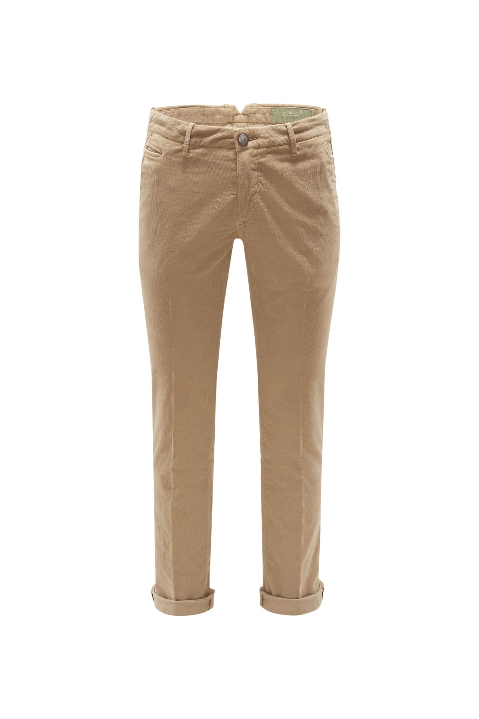 Corduroy pants 'B Comfort Slim Fit' light brown
