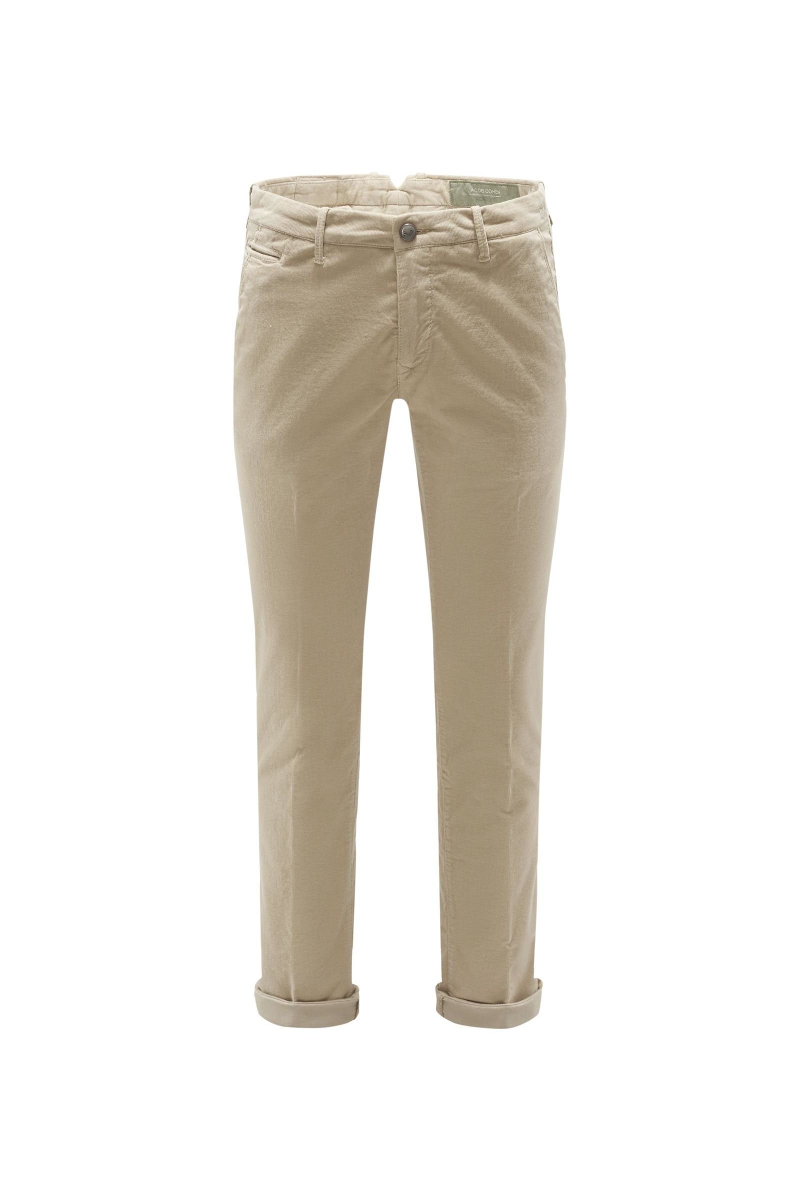 Corduroy pants 'B Comfort Slim Fit' beige