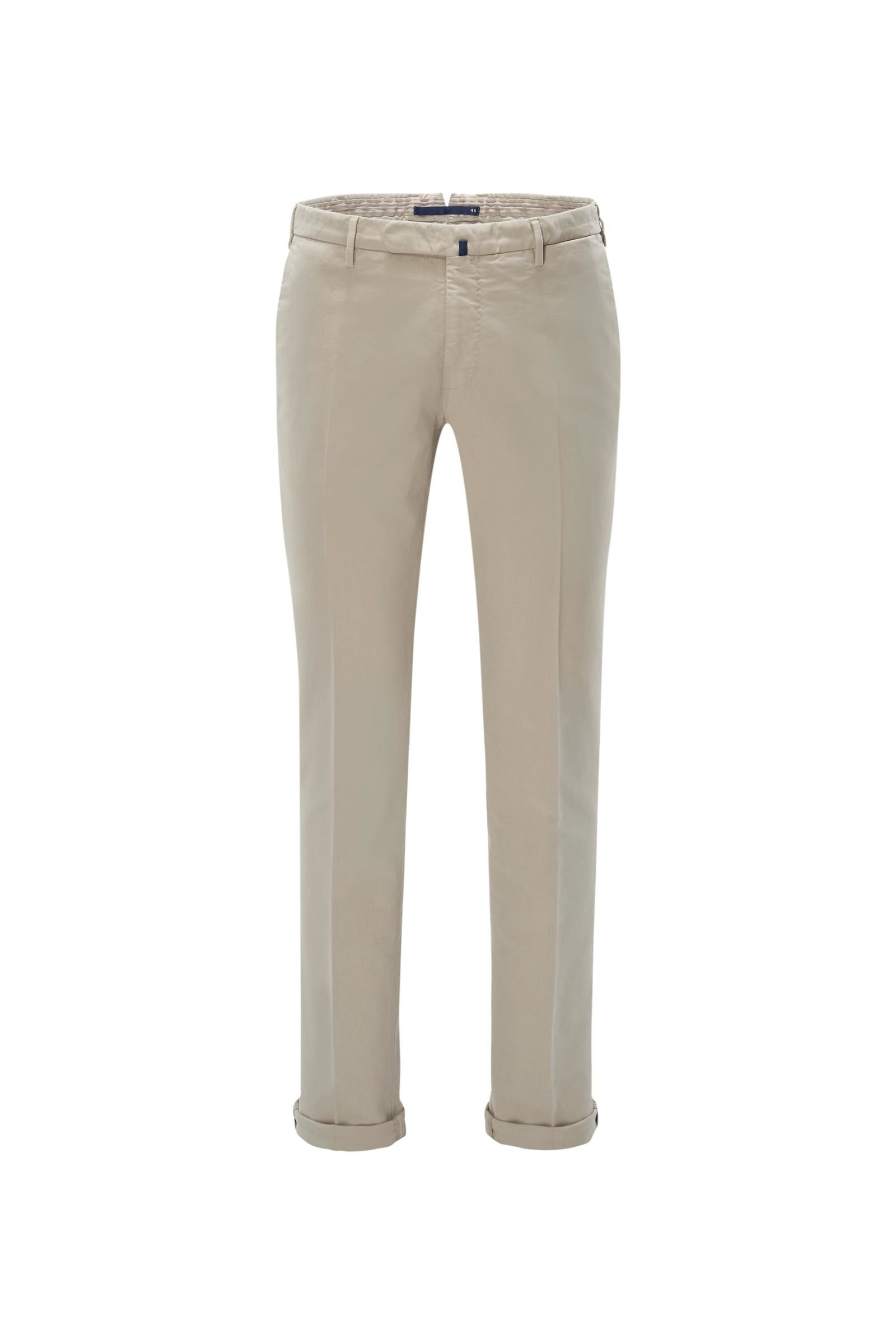 Cotton trousers 'High Comfort' beige