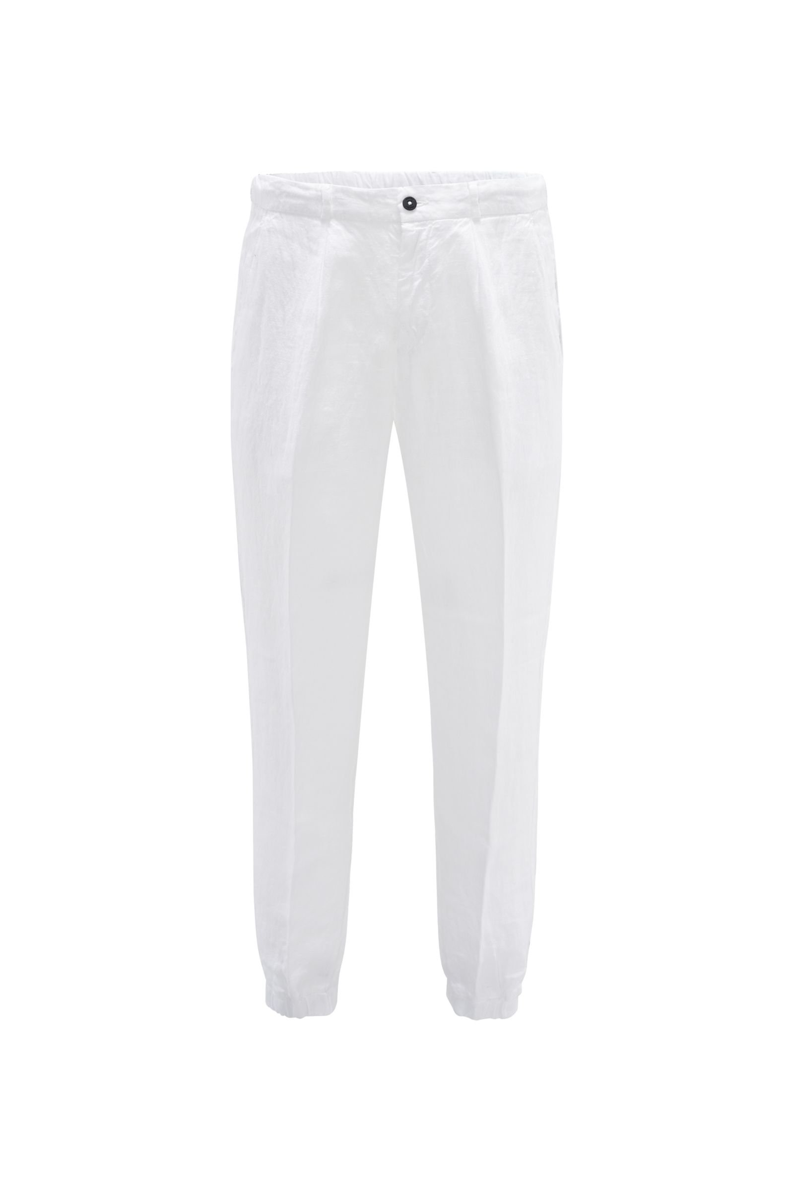 Linen jogger pants white
