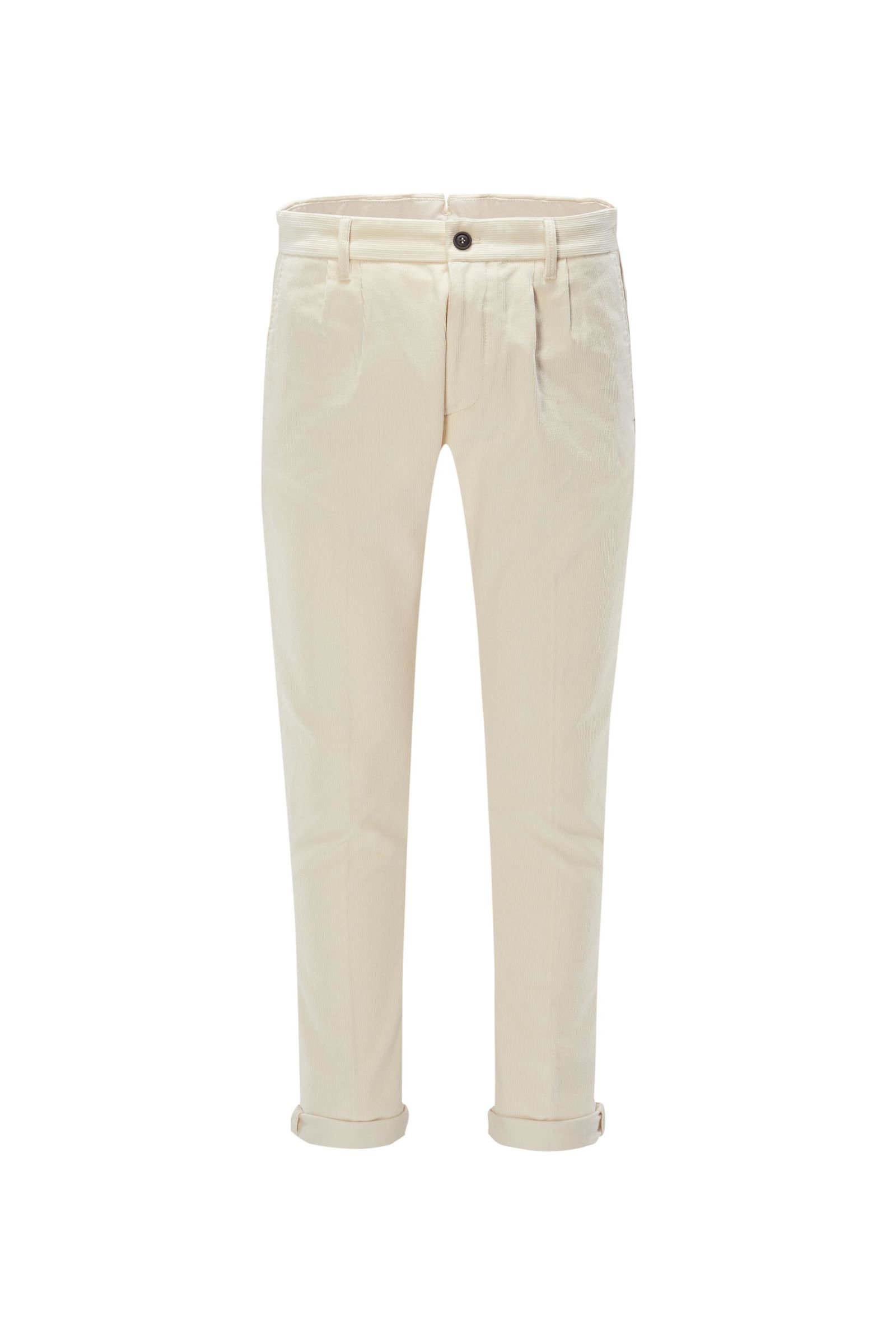 Corduroy trousers 'Pences AMF 17/32-45' cream