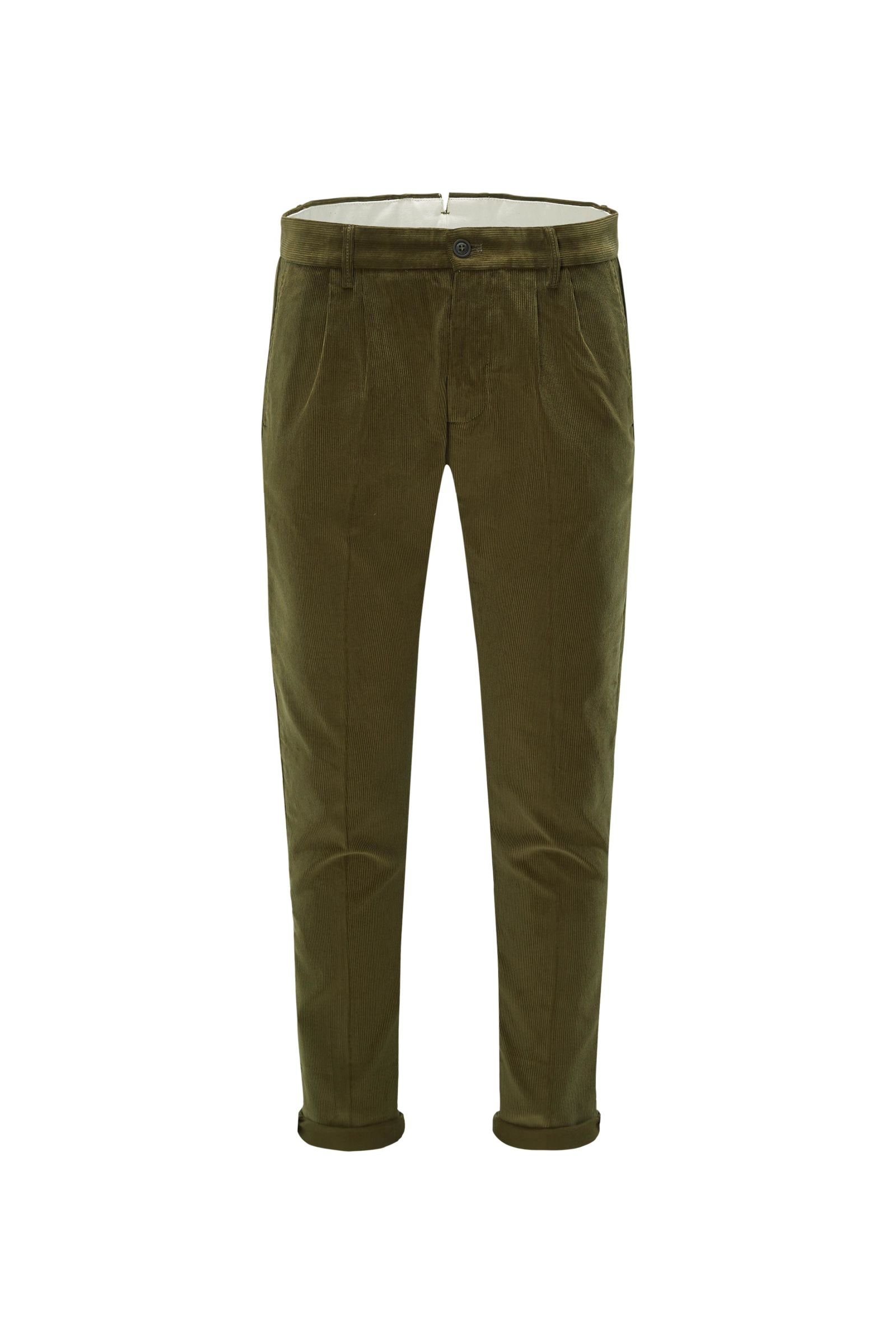 Corduroy trousers 'Pences AMF 17/32-45' olive