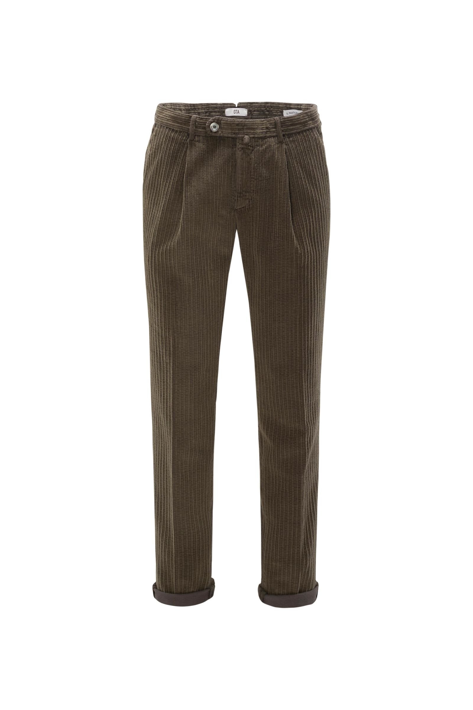 Corduroy trousers dark brown