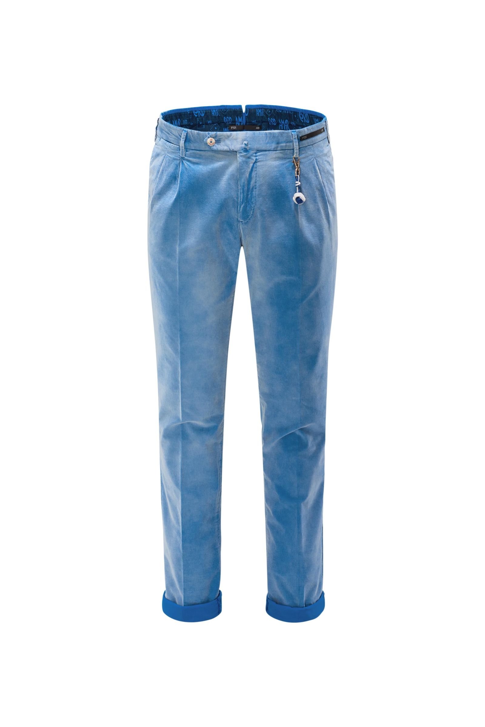 Corduroy trousers 'Sharp Fit' azure