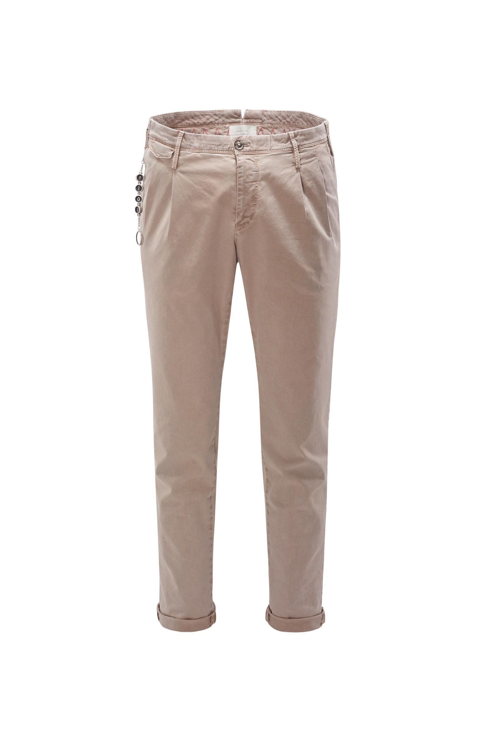 Cotton trousers 'Arial Worn out Elegance' khaki