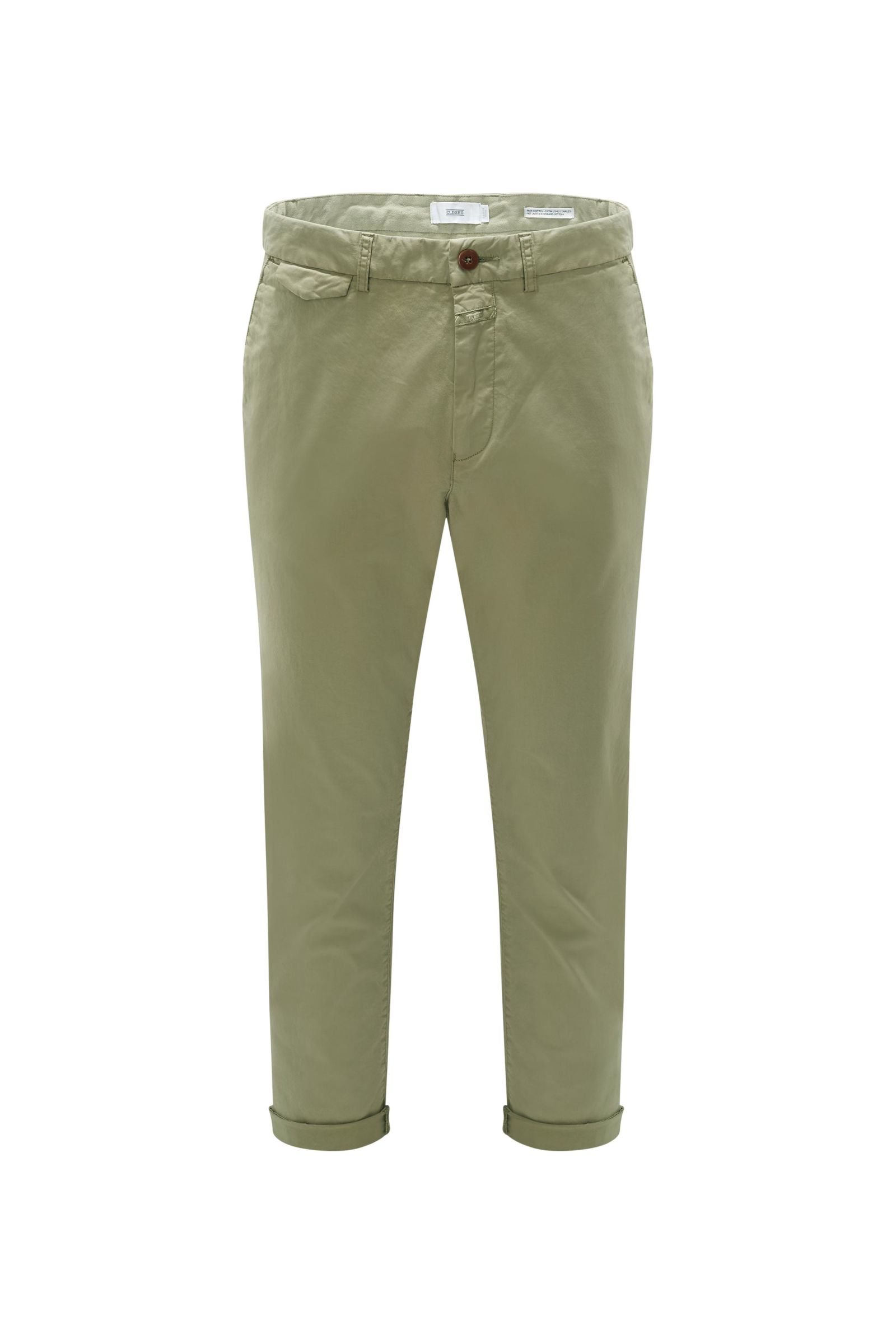 Chino 'Atelier Cropped' oliv