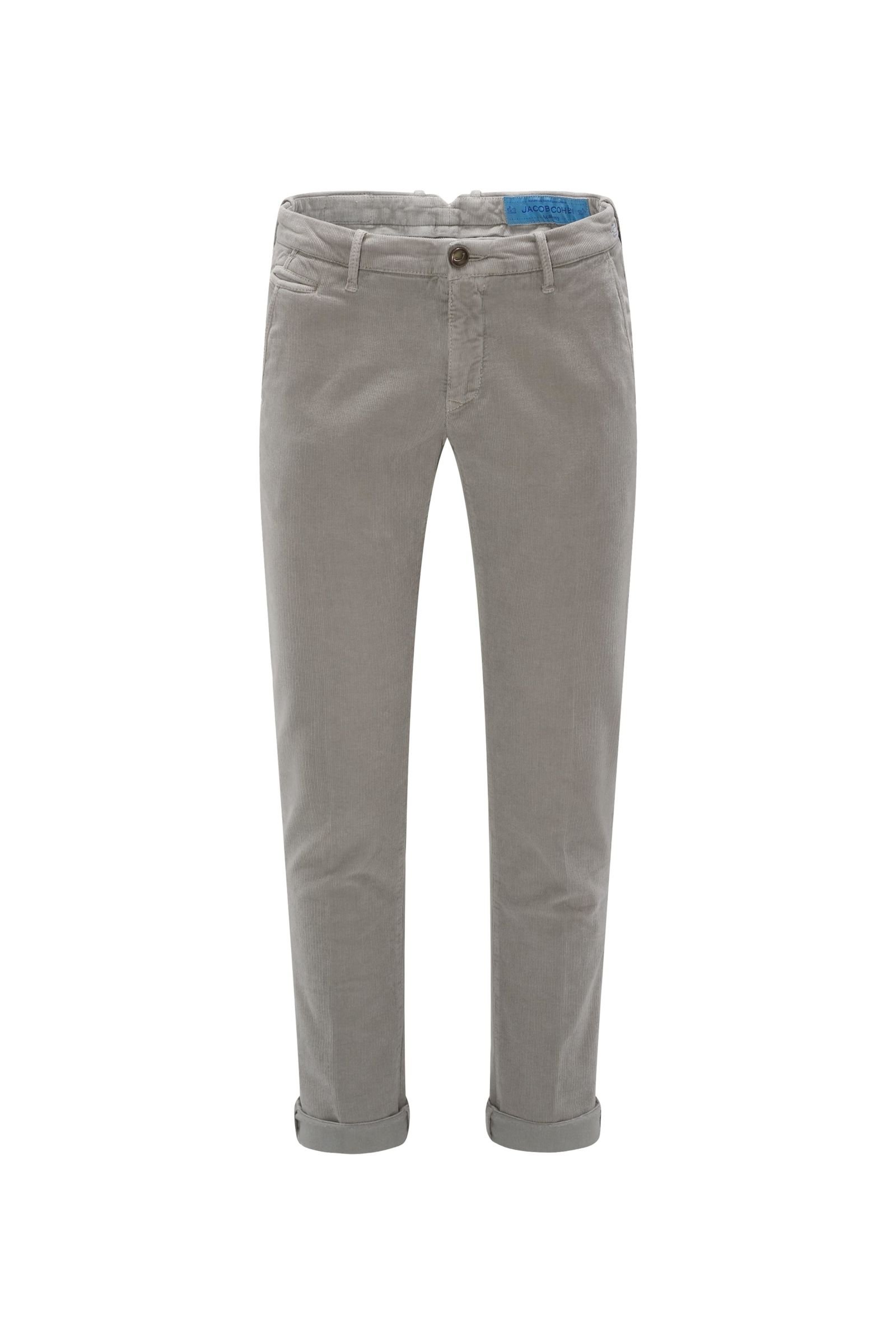 Corduroy trousers 'B Comfort Slim Fit' light grey