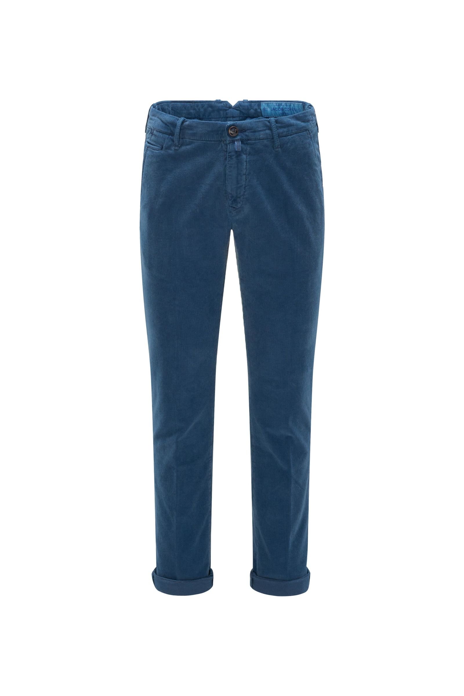 Corduroy trousers 'B Comfort Slim Fit' smoky blue