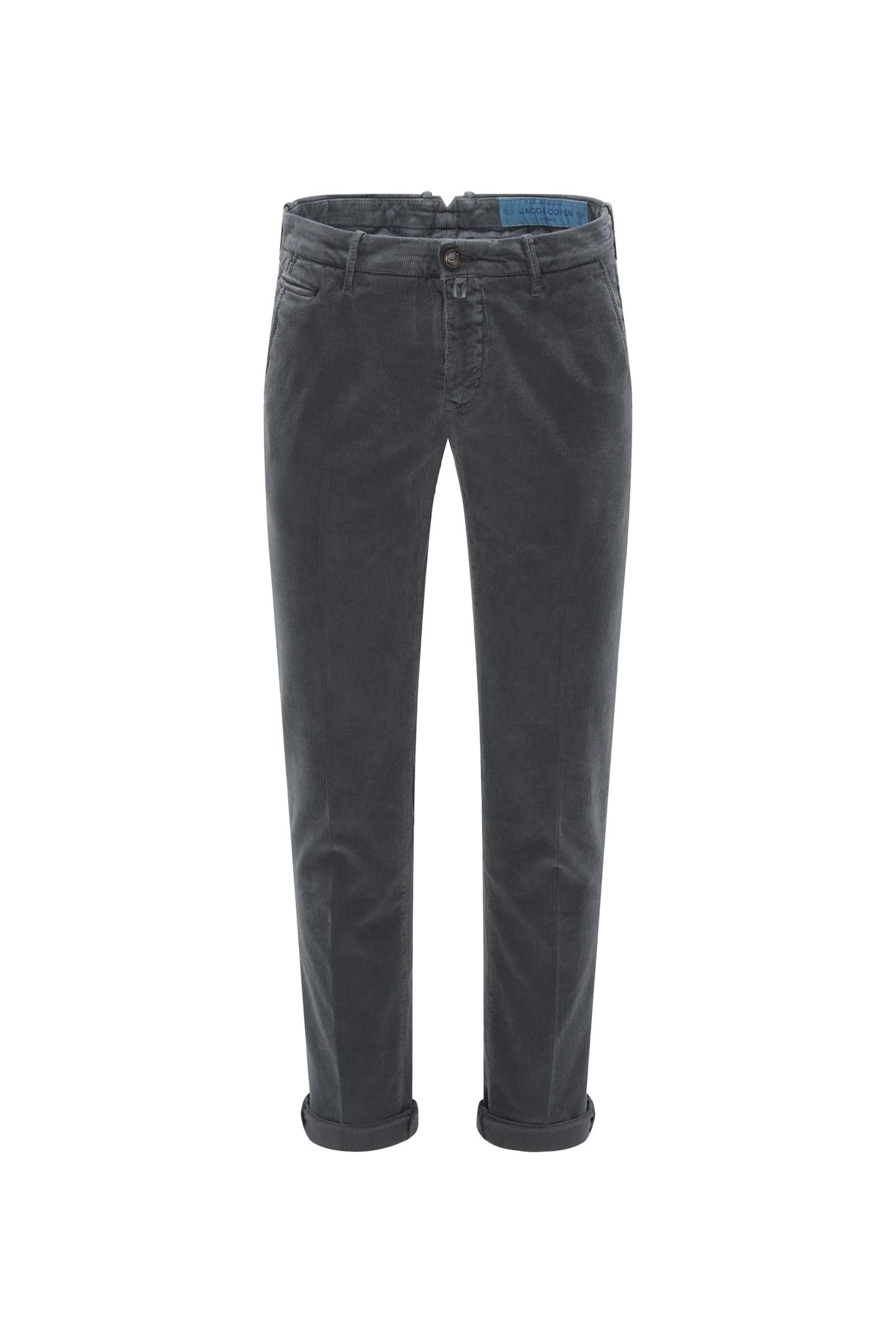 Corduroy pants 'B Comfort Slim Fit' grey